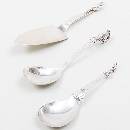 GROUP OF TWO GEORG JENSEN SILVER 3b1cc5