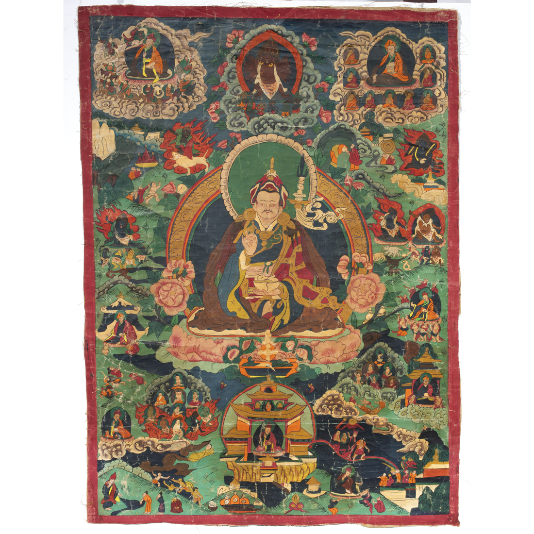 TIBETAN THANGKA Tibetan thangka  3b43e8