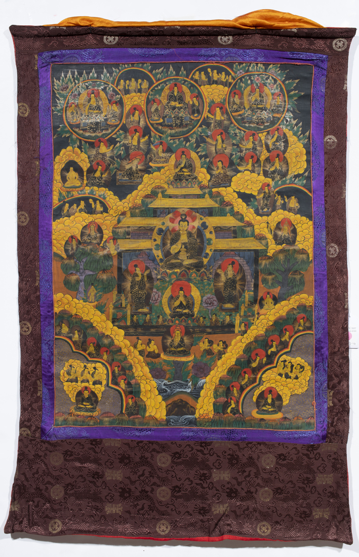 TIBETAN THANGKA Tibetan thangka  3b43ea