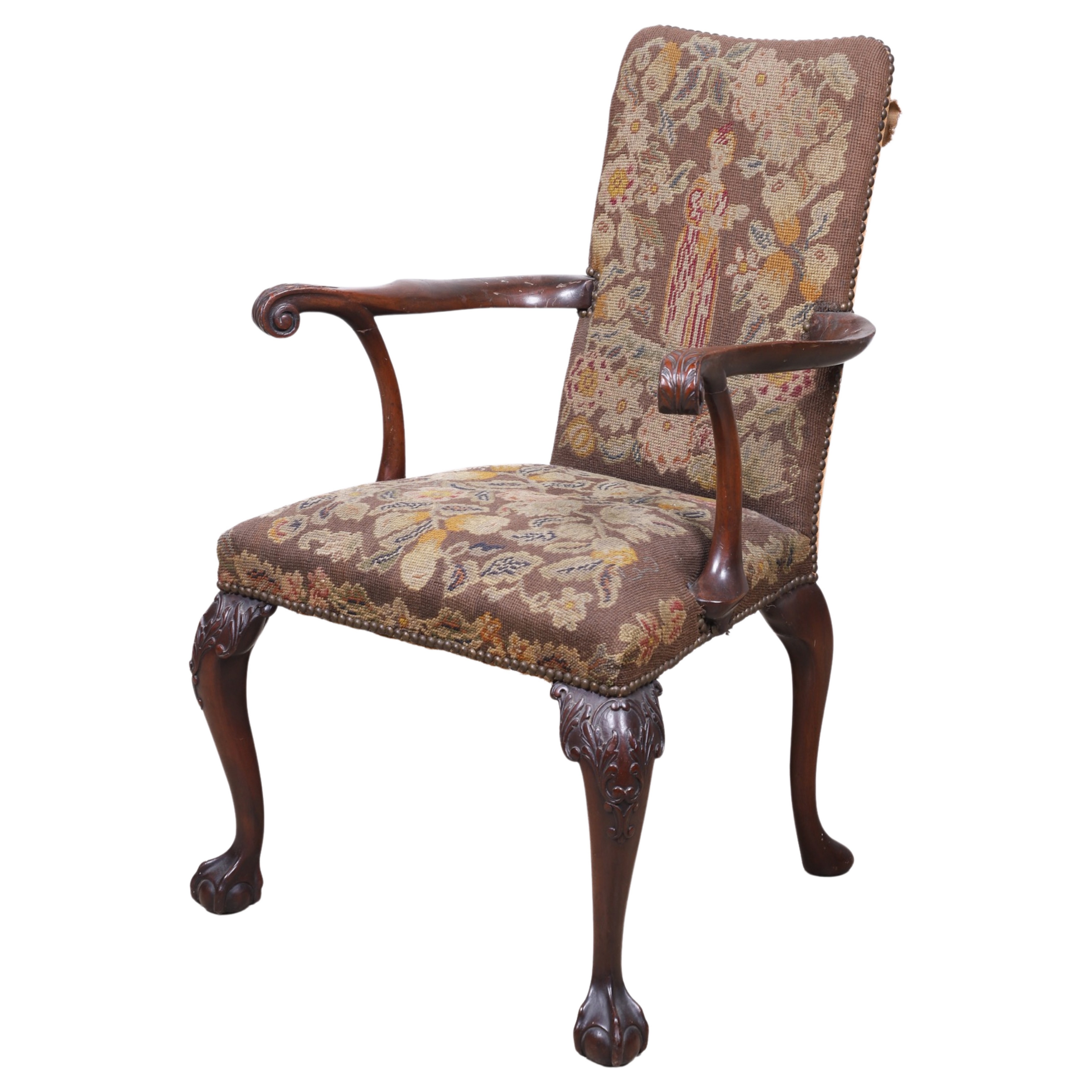 George III Style Carved Mahogany 3b443c