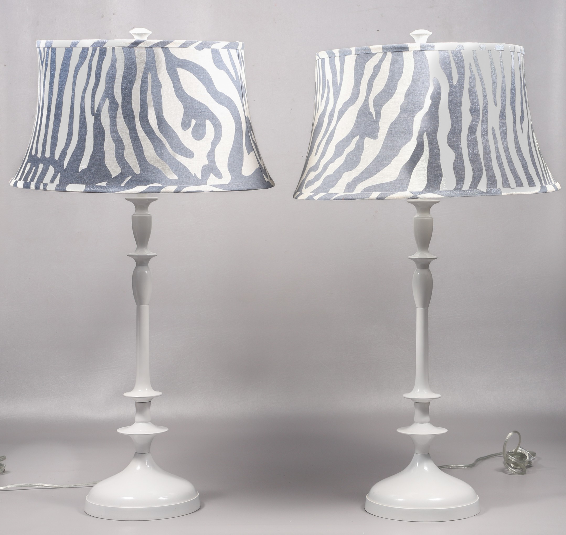 Jamie Young white enameled lamp