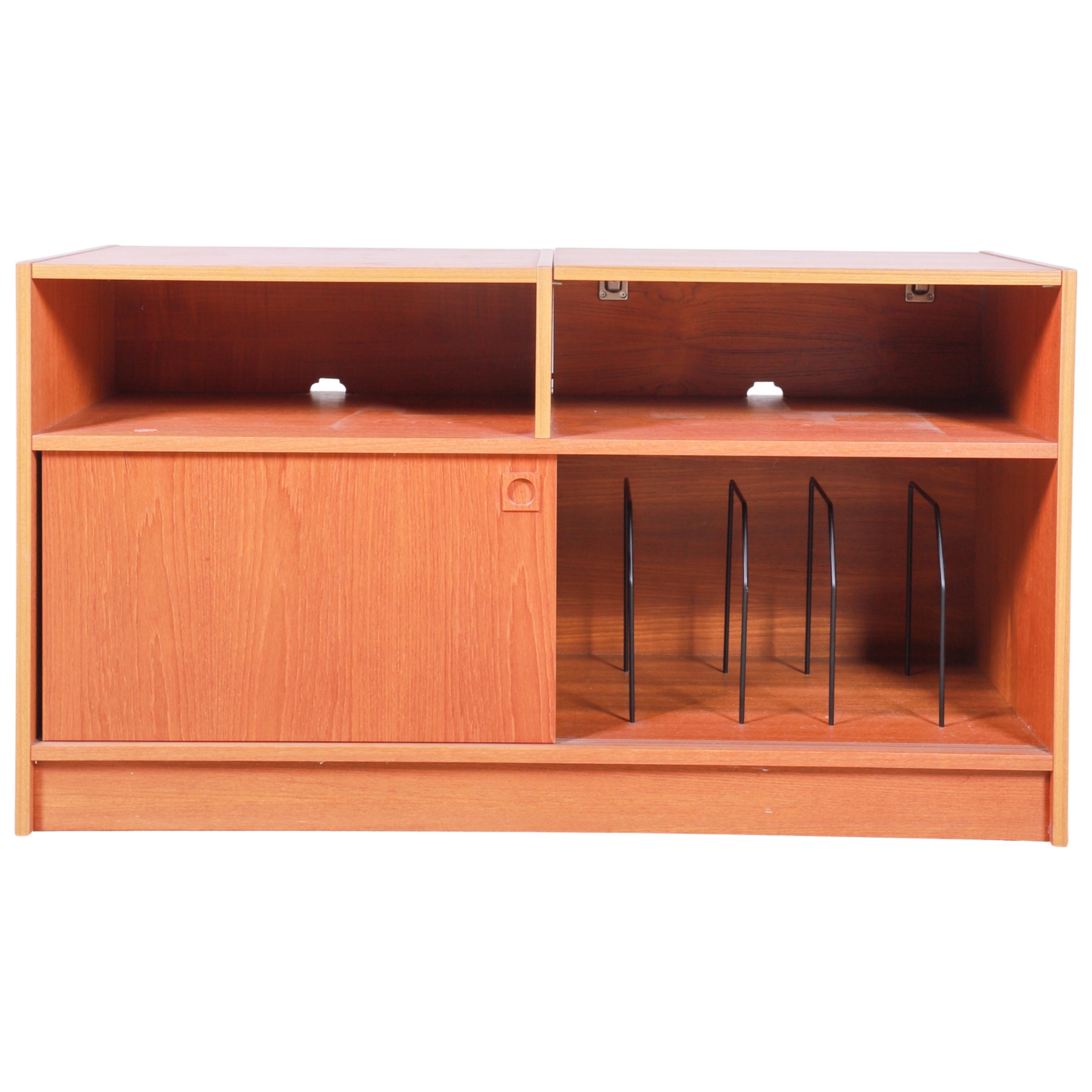 Danish Modern teak record cabinet  3b4498