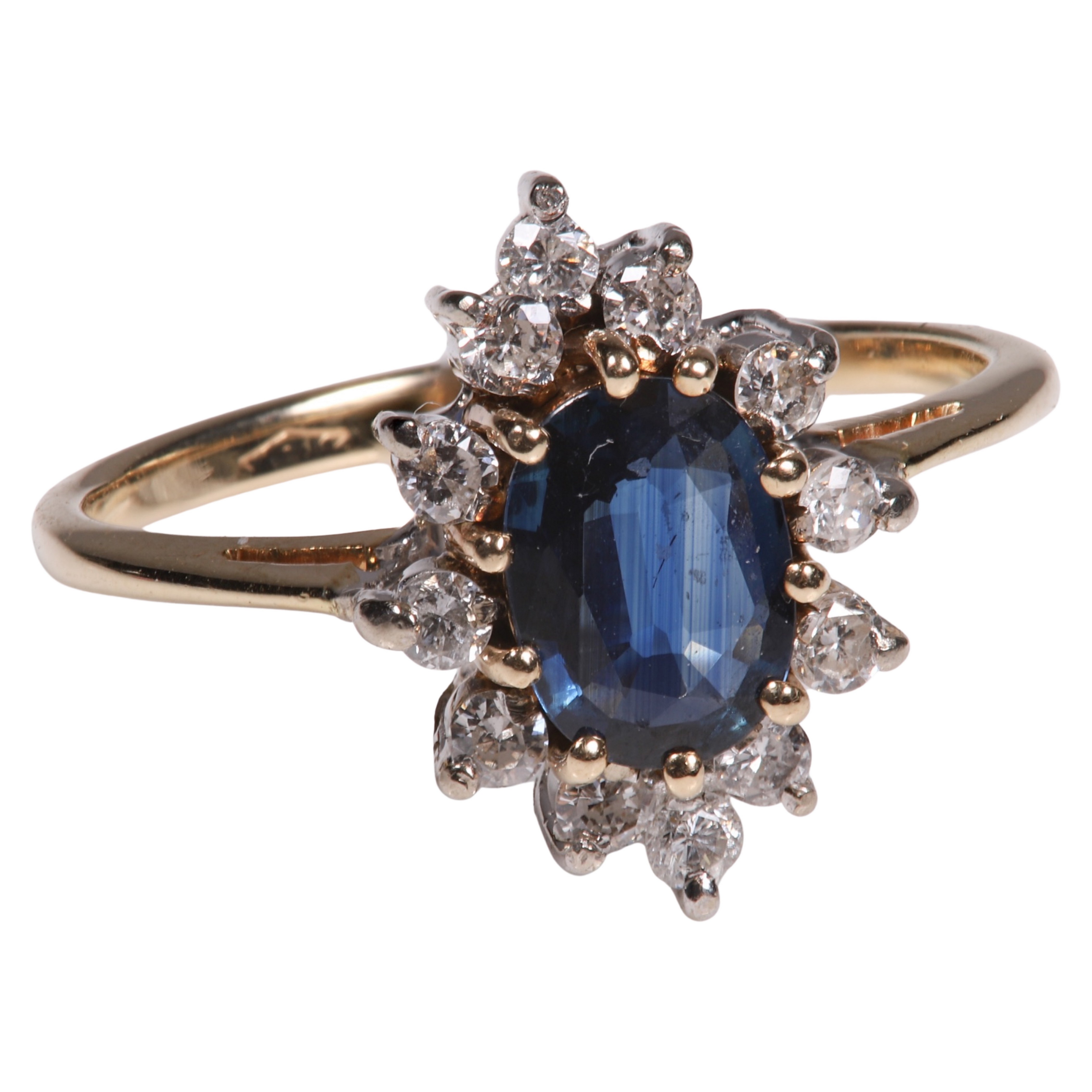 Sapphire and diamond ring c o 67 3b44ba