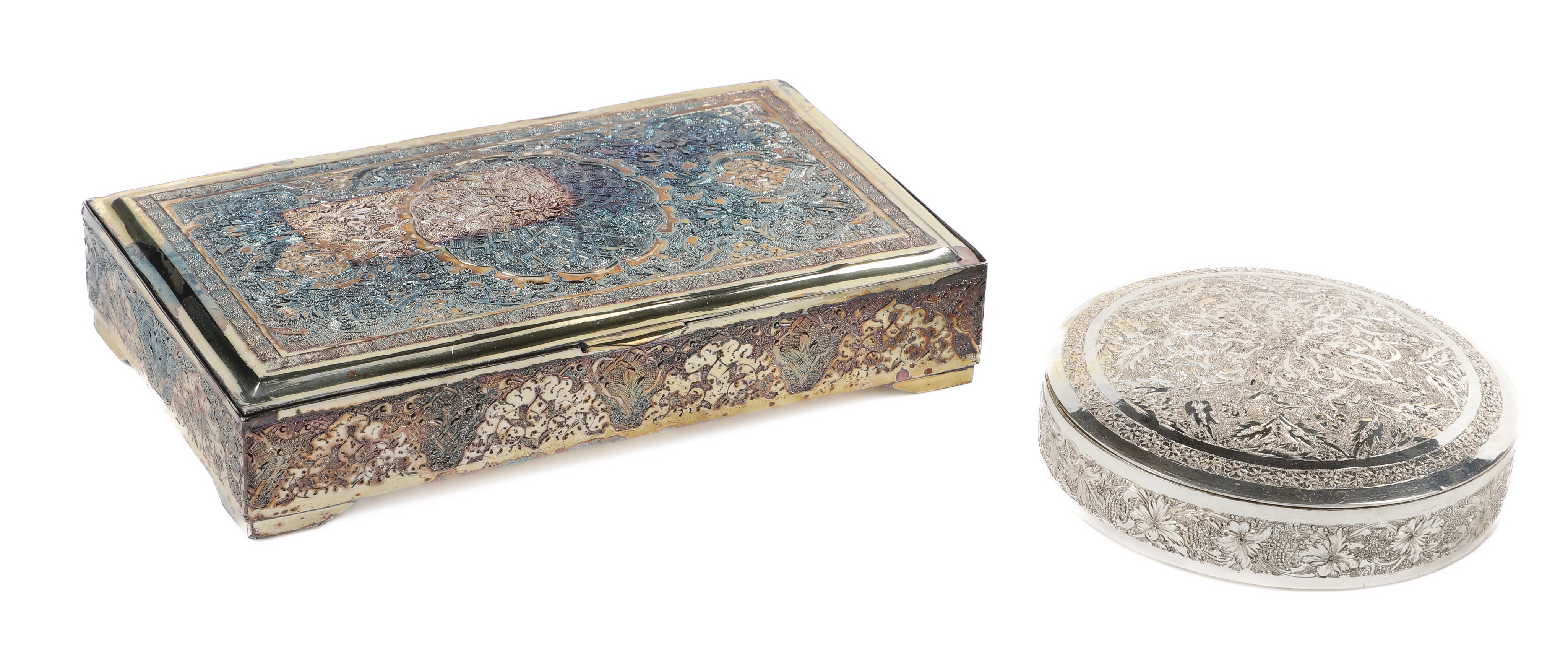 Persian silver dresser box and 3b44cd