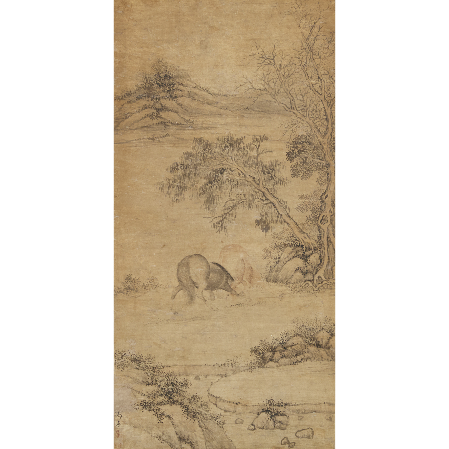 MARK OF FENG NING SCROLL PAINTING 3b45e2