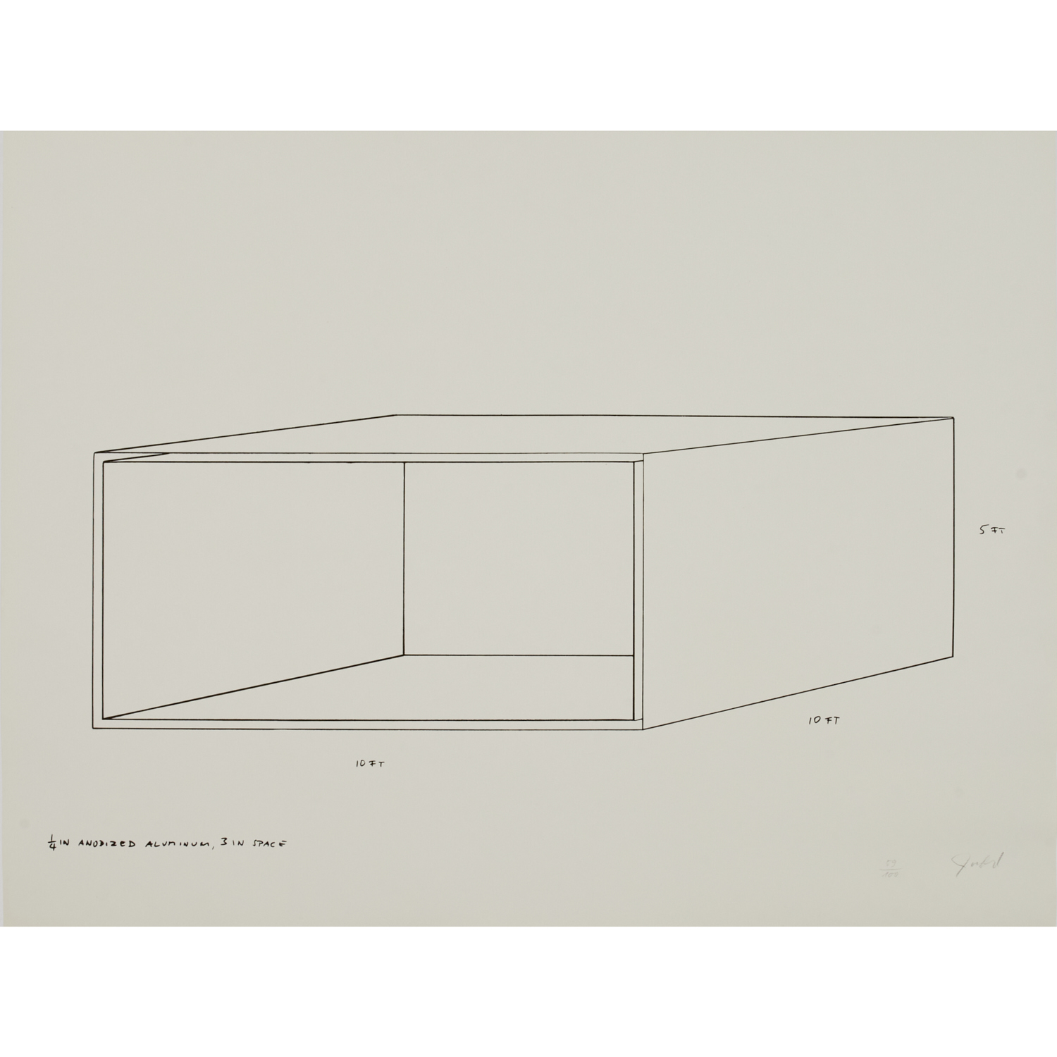 DONALD JUDD SERIGRAPH 1970 Donald 3b4611