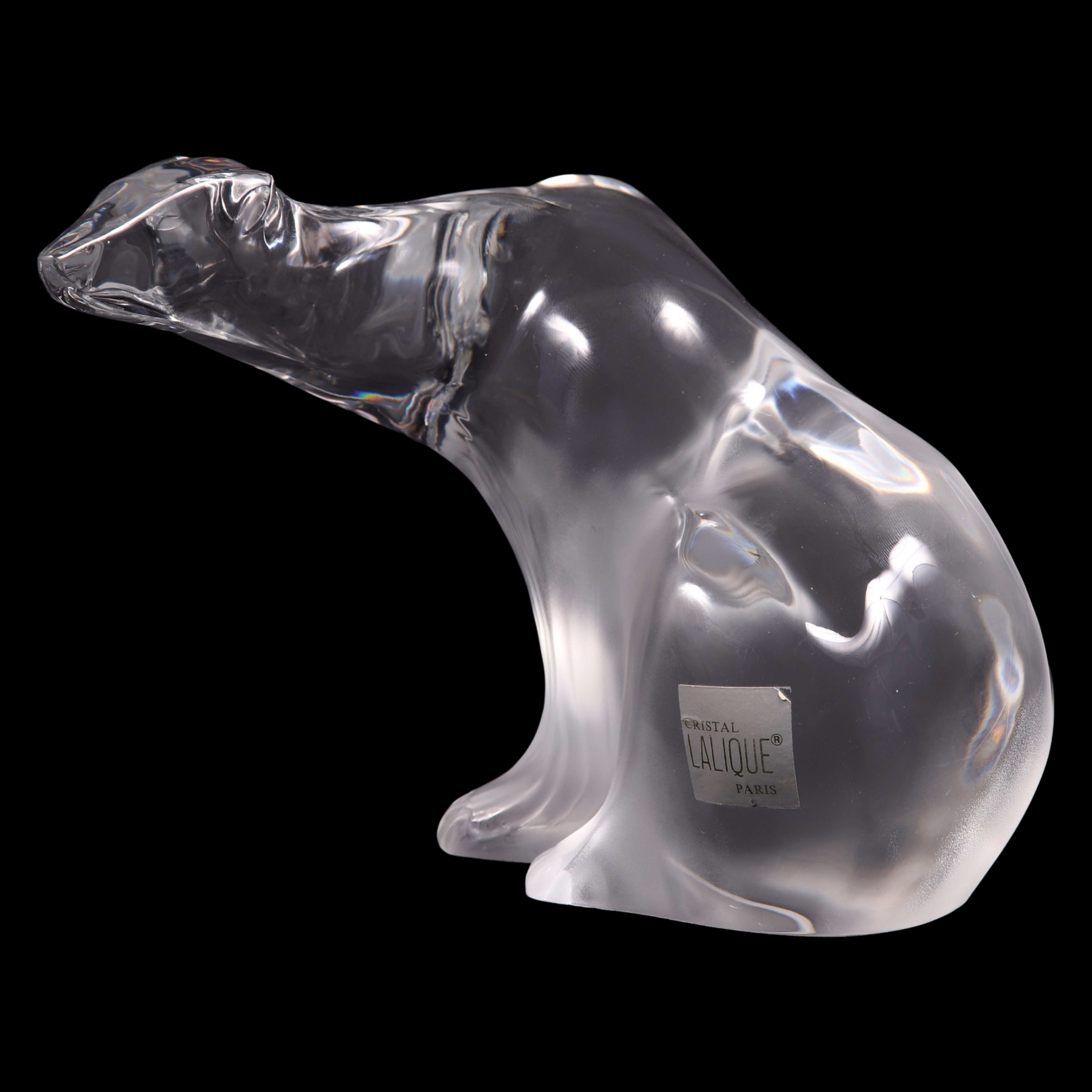 Lalique Ours polar bear, crystal