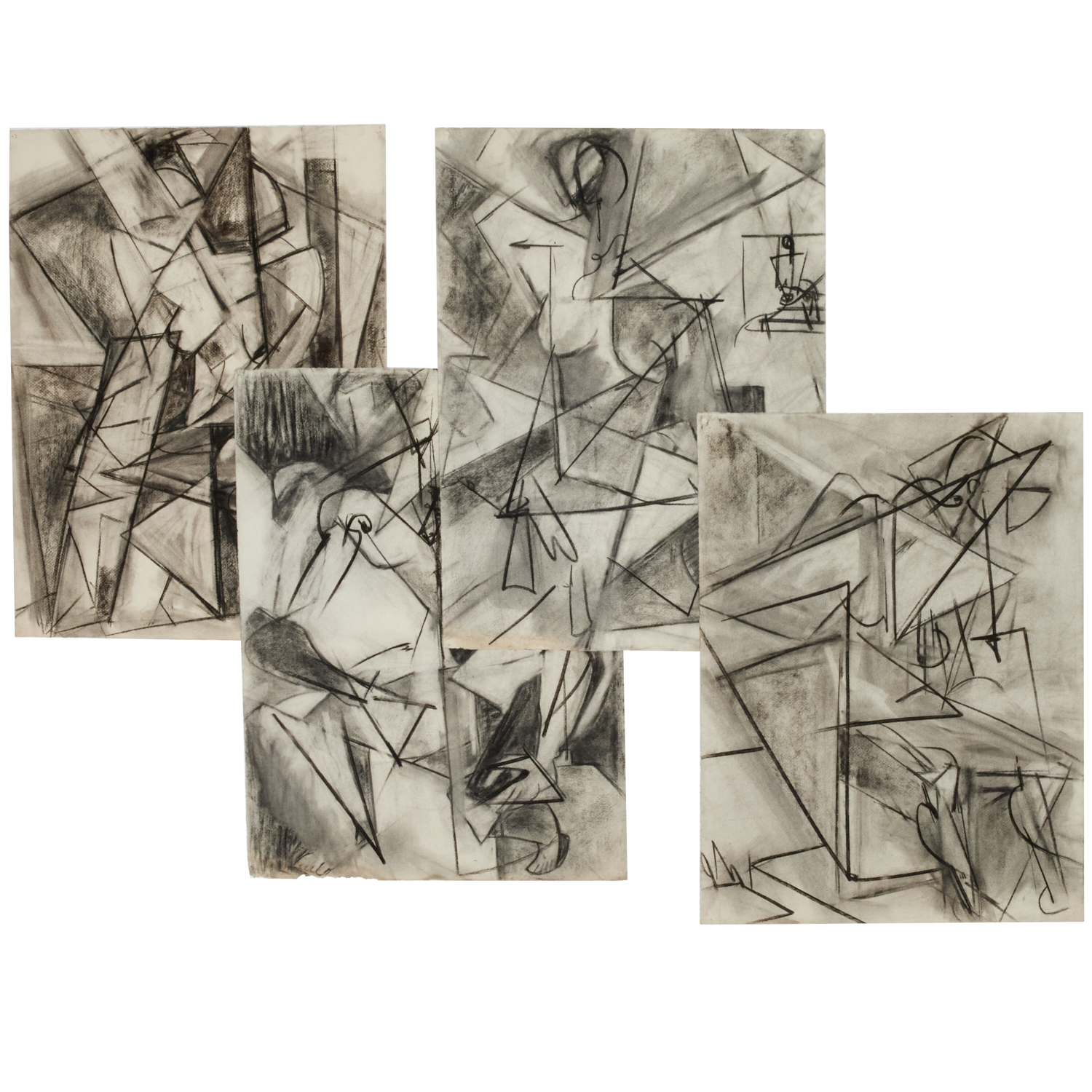 SCHOOL OF HANS HOFMANN, (4) CHARCOAL