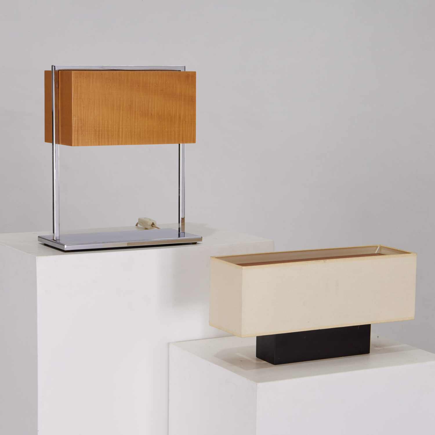 (2) MODERNIST ARCHITECTURAL TABLE LAMPS