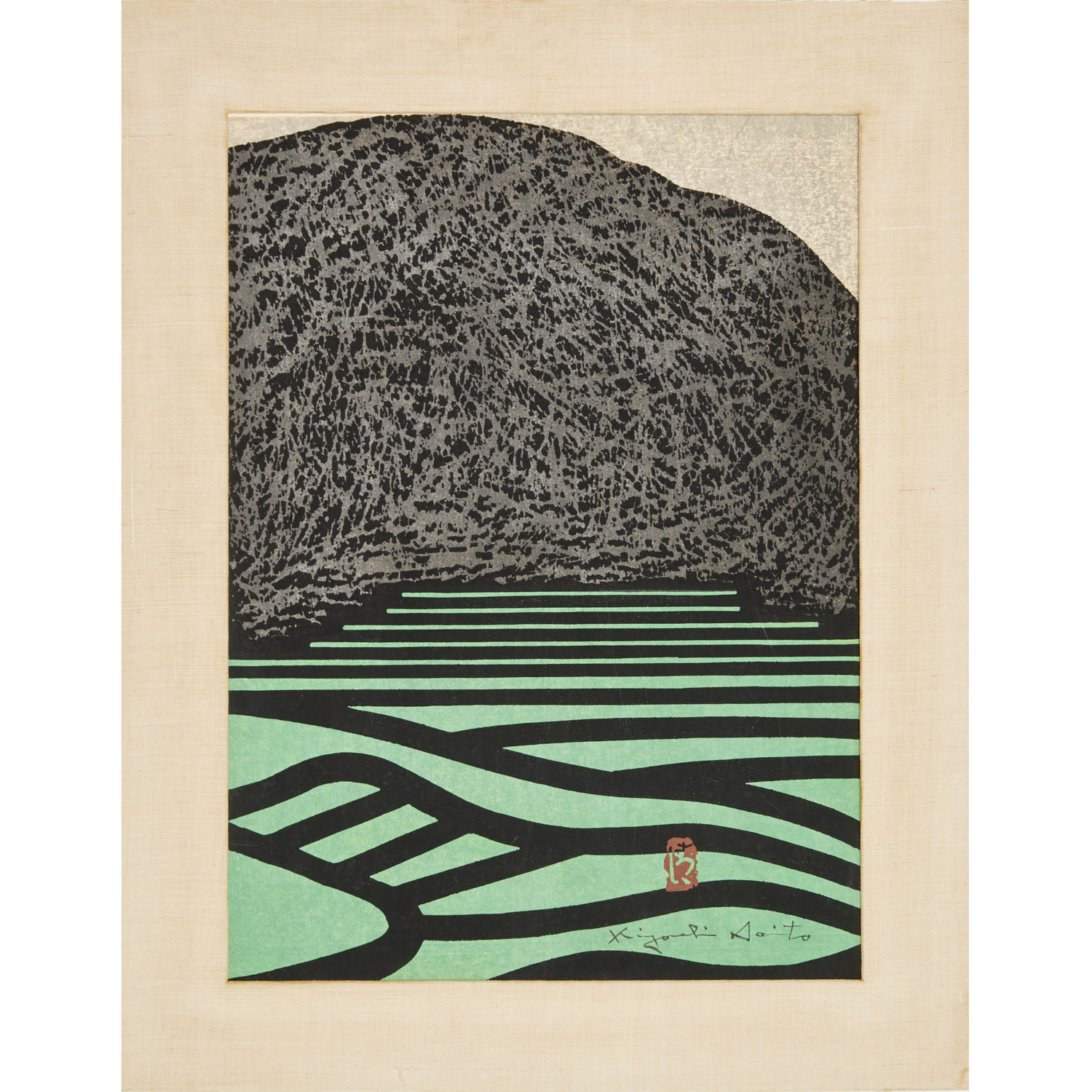 KIYOSHI SAITO, WOODBLOCK PRINT,