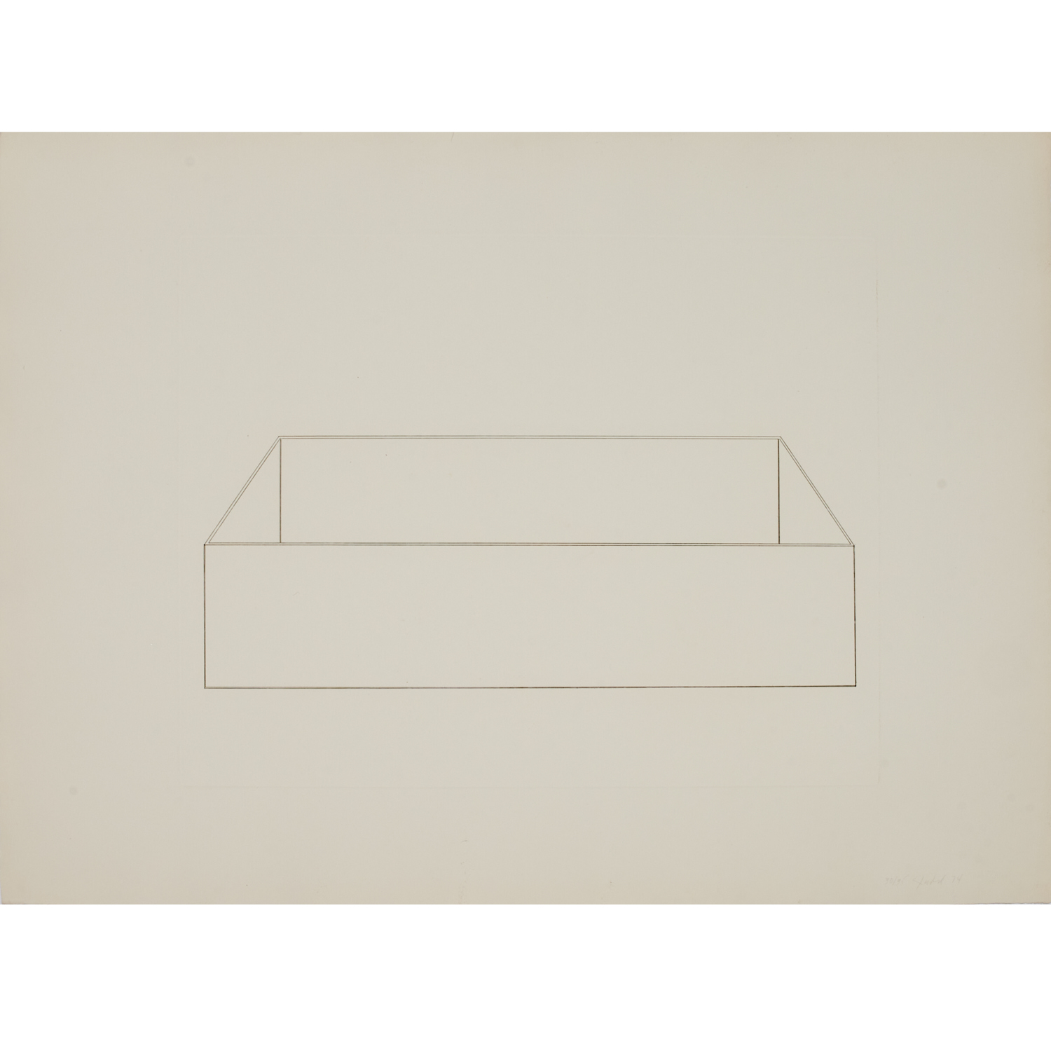 DONALD JUDD ETCHING 1974 Donald 3b467c