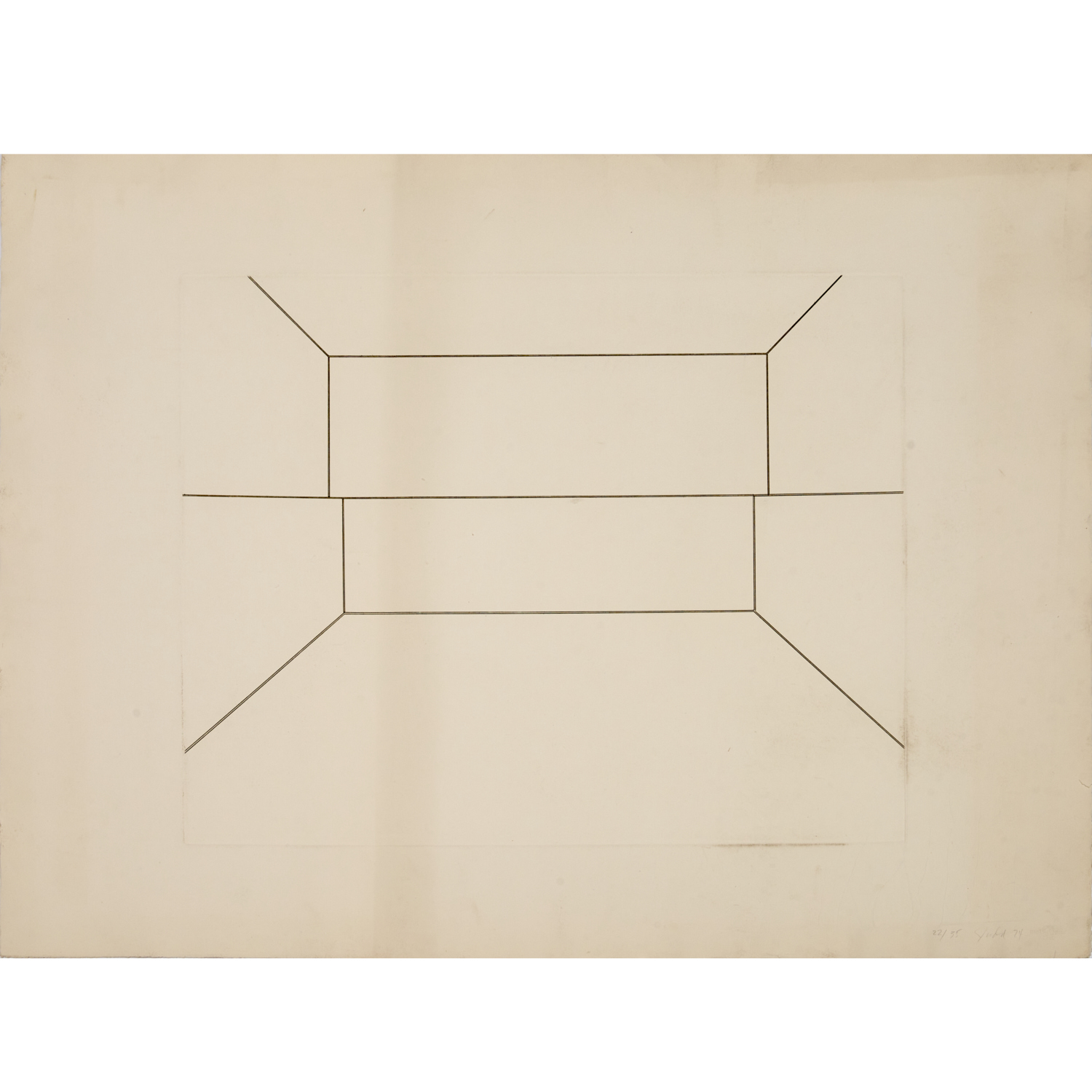 DONALD JUDD, ETCHING, 1974 Donald