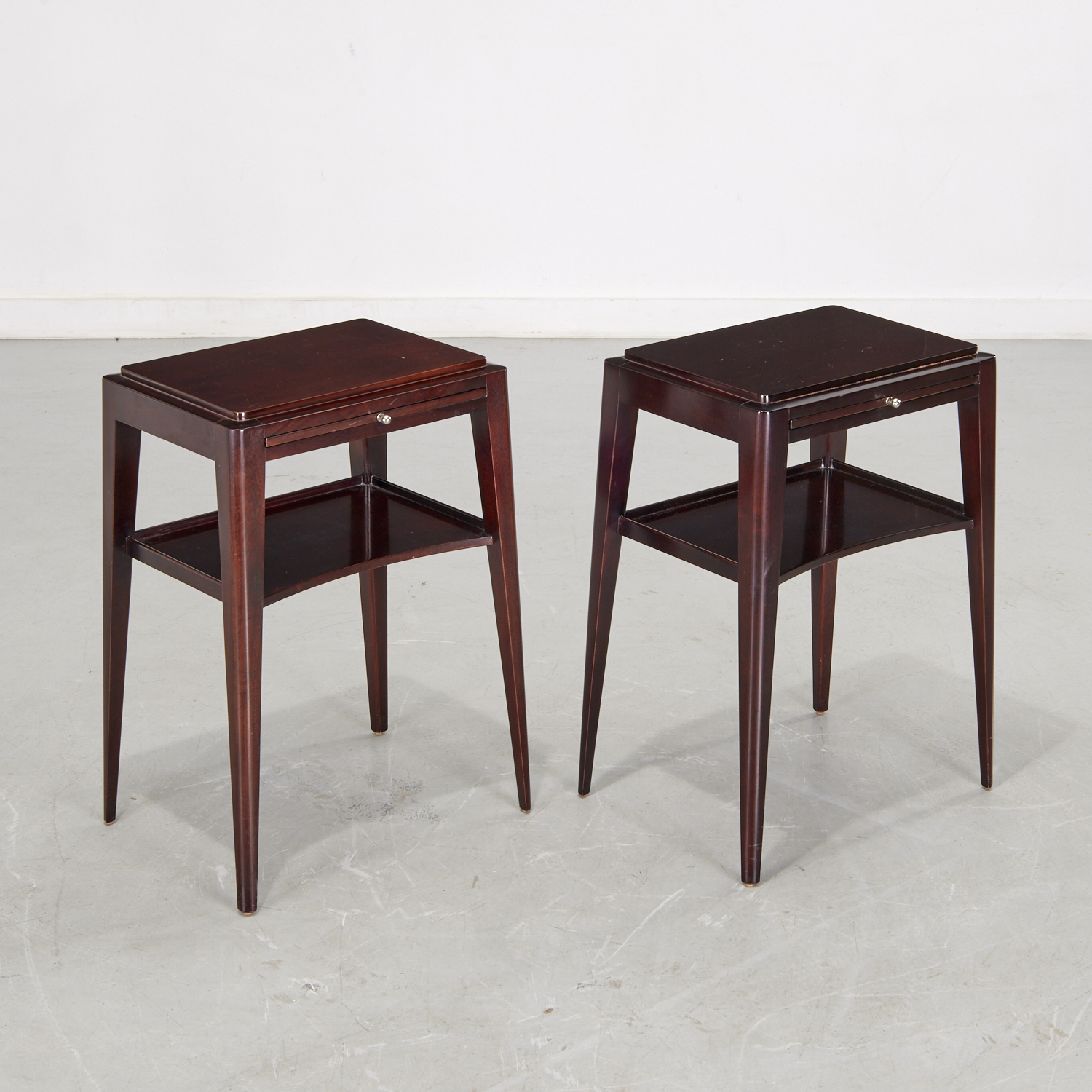 BARBARA BARRY FOR BAKER, PAIR SIDE TABLES