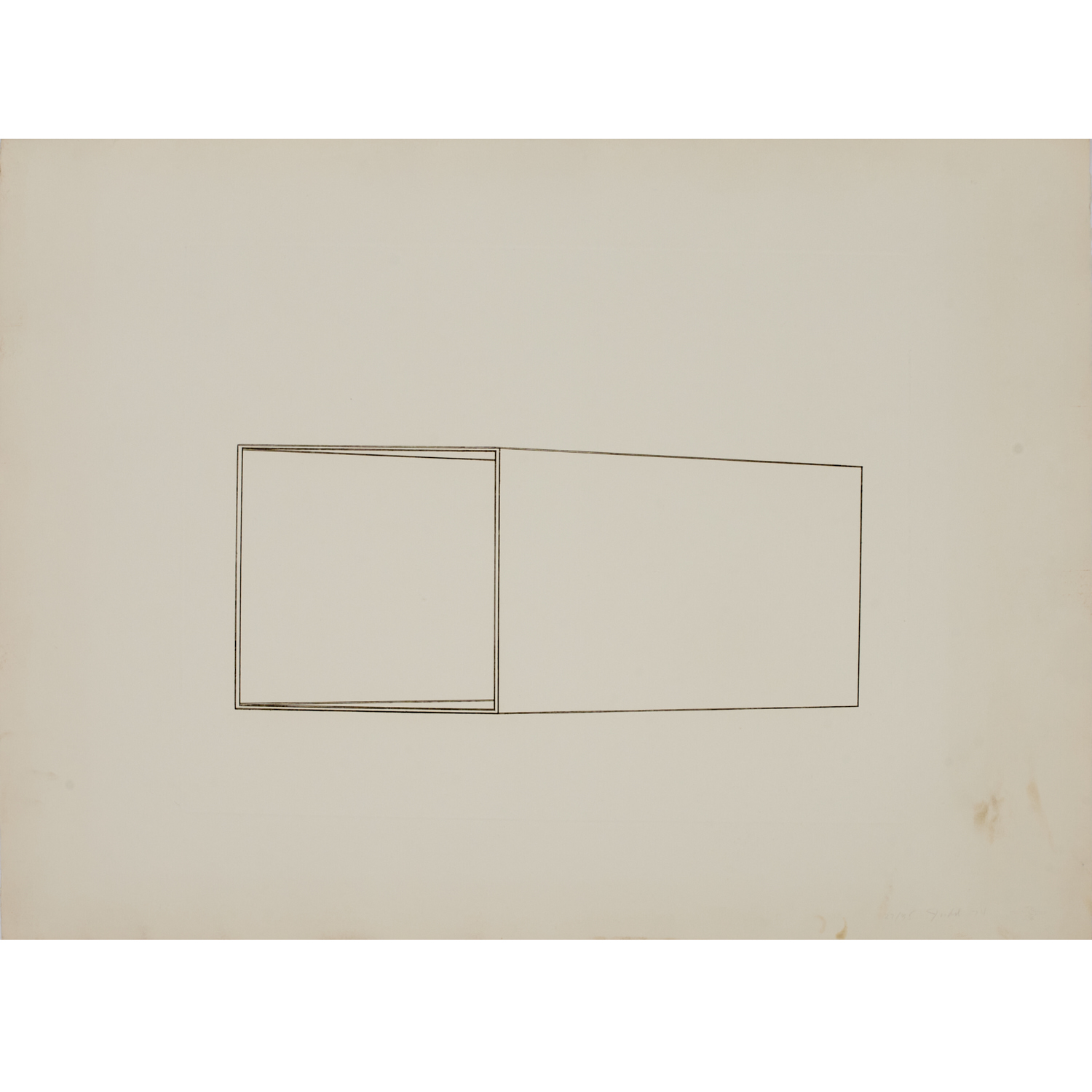 DONALD JUDD ETCHING 1974 Donald 3b4681