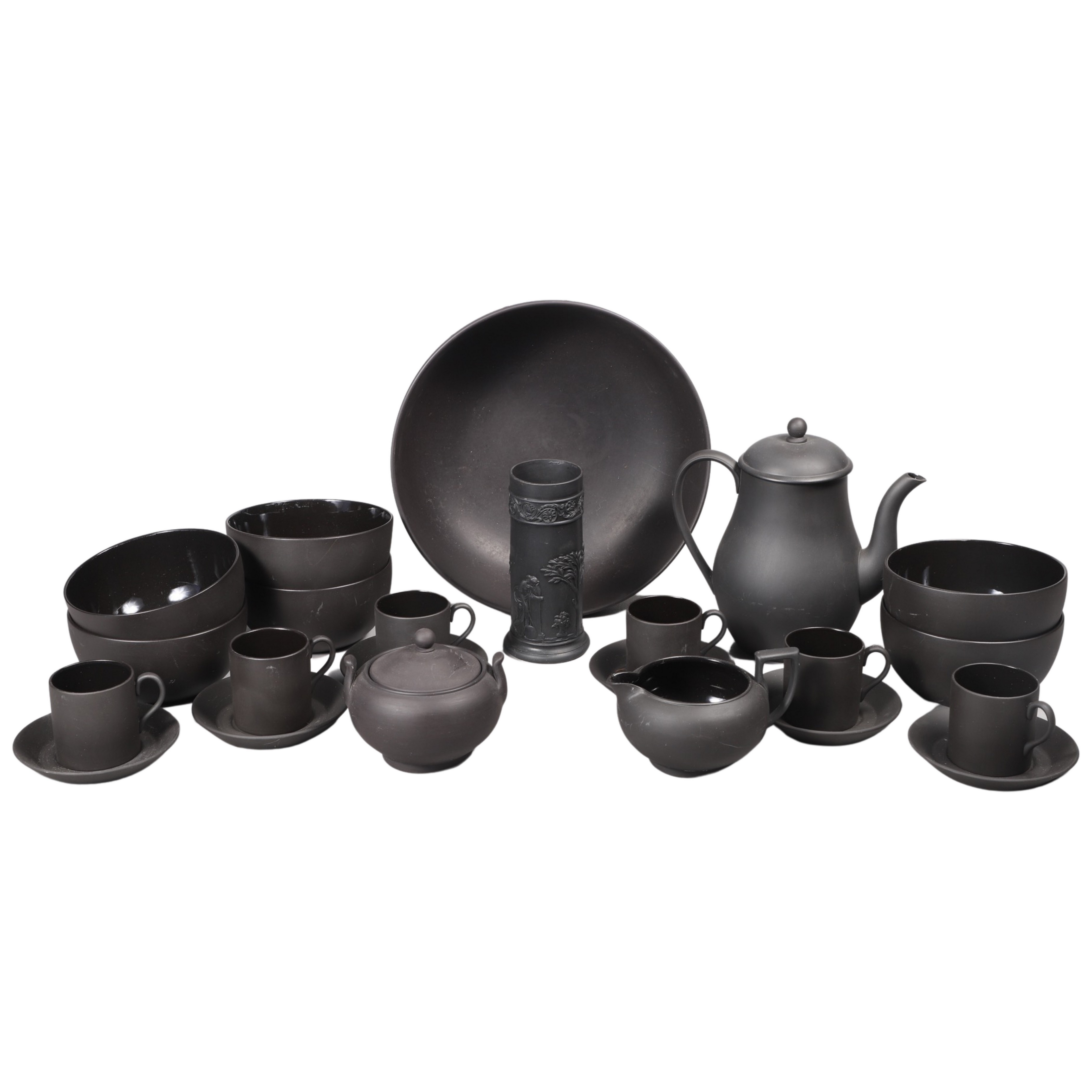 (23) Pcs Wedgwood Basalt to include