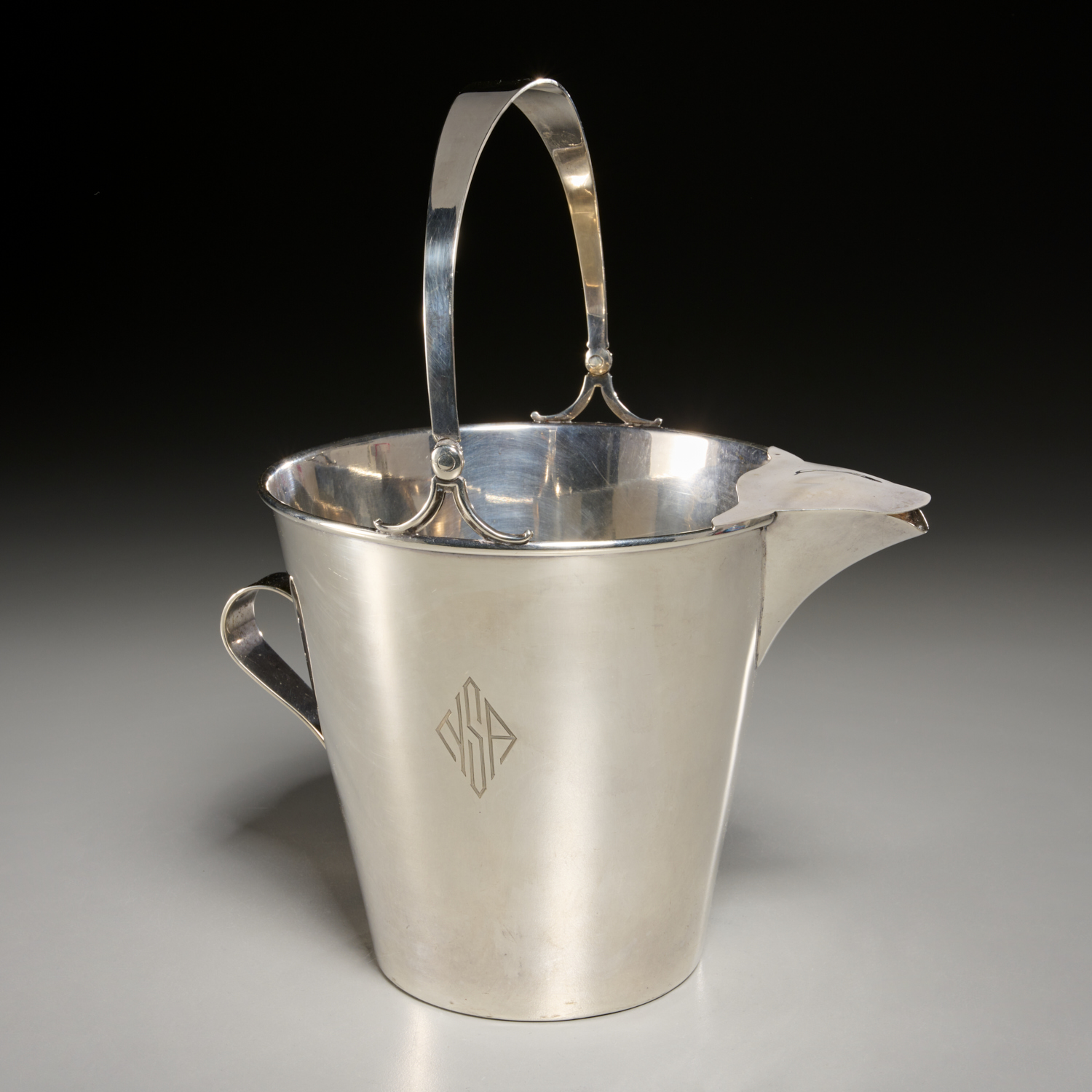 WHITING STERLING SILVER MILK PAIL  3b4767