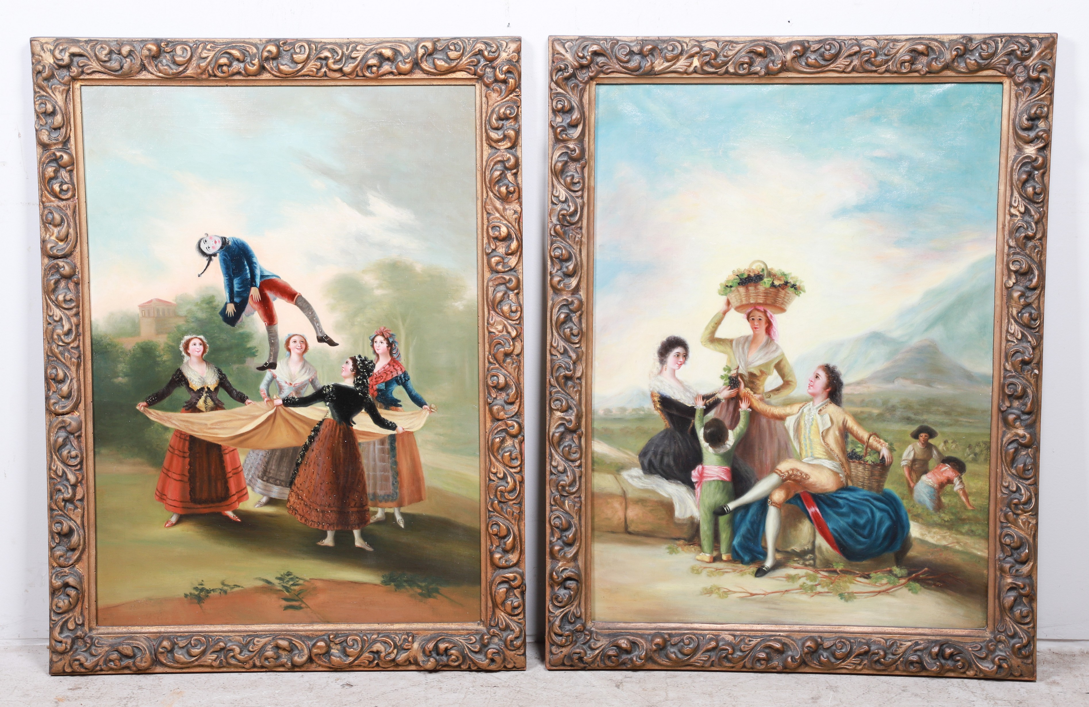 (2) 19th c Paintings after Goya,