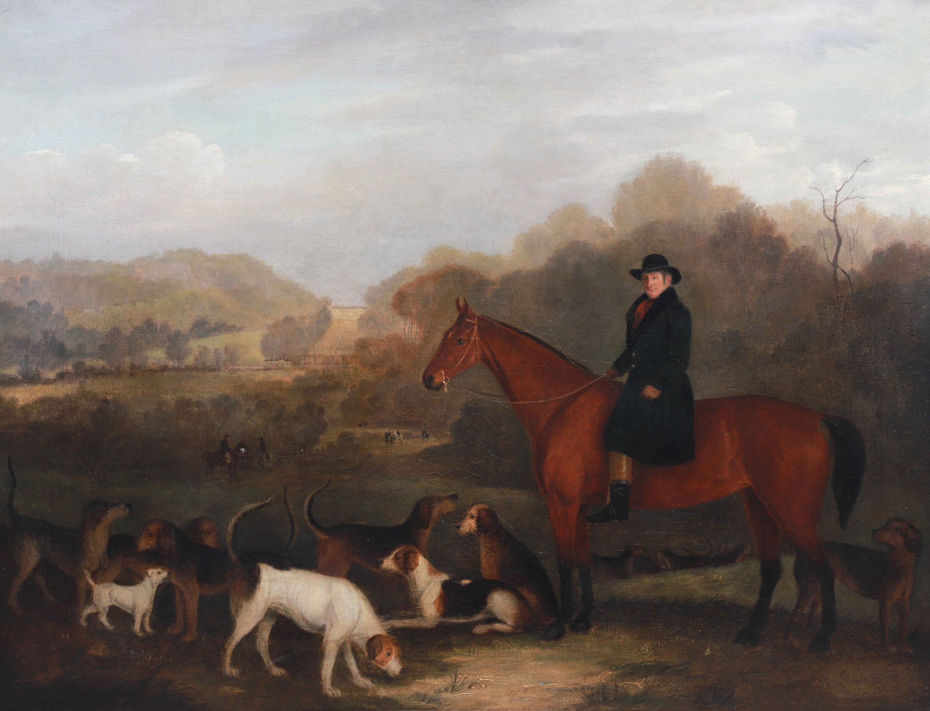18th c Equestrian Painting Before 3b4790