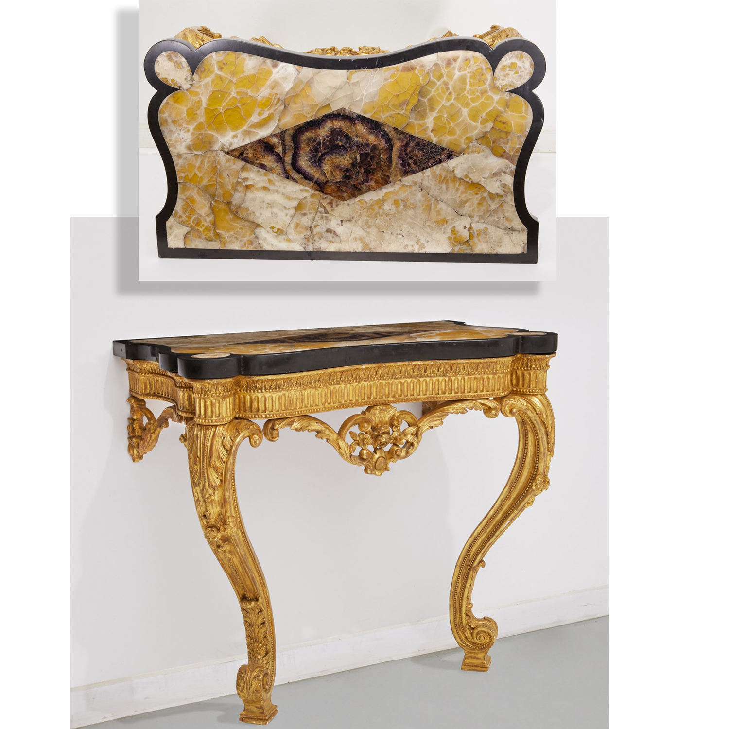 GEORGE III GILTWOOD CONSOLE WITH