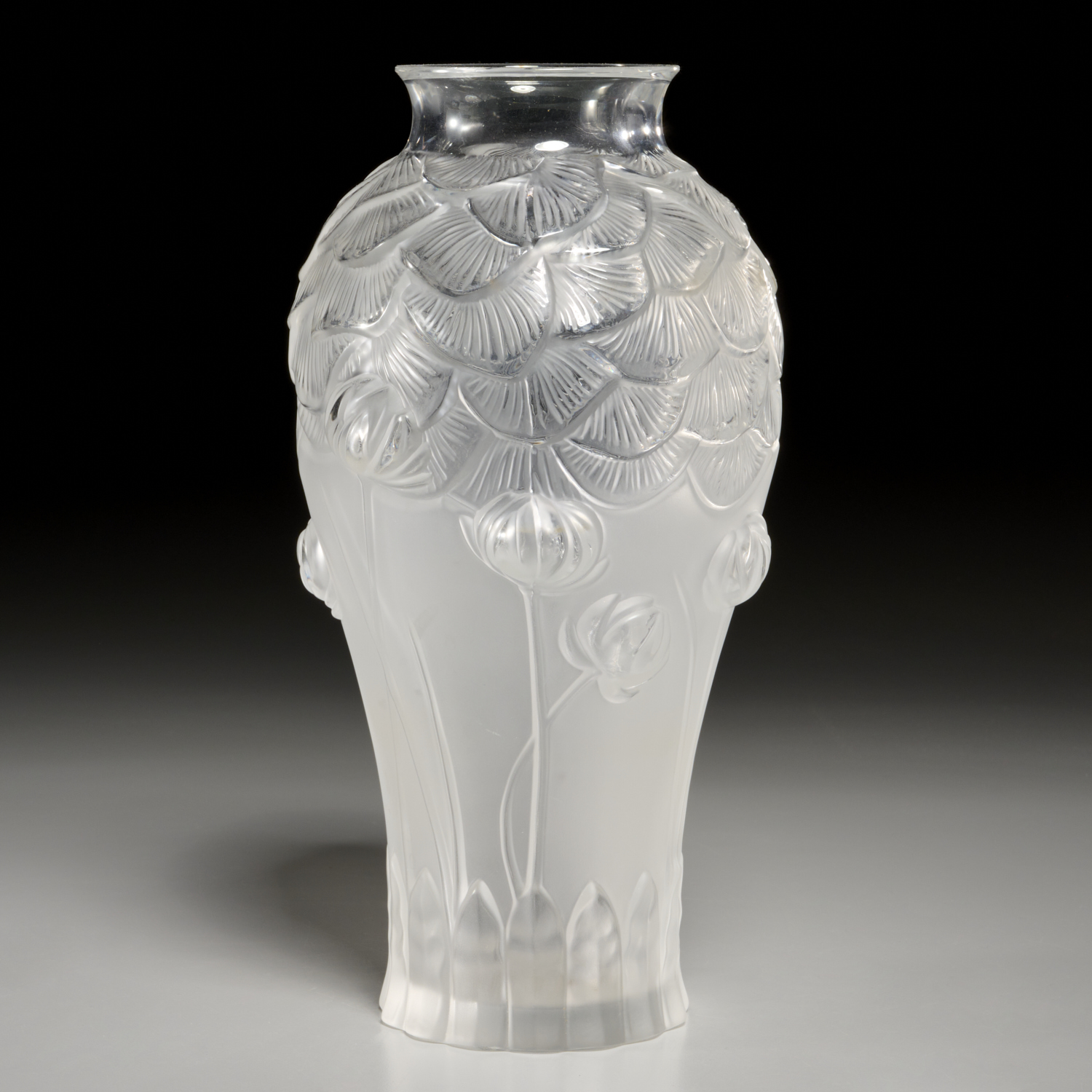 RENE LALIQUE GIVERNY VASE 20th 3b4824