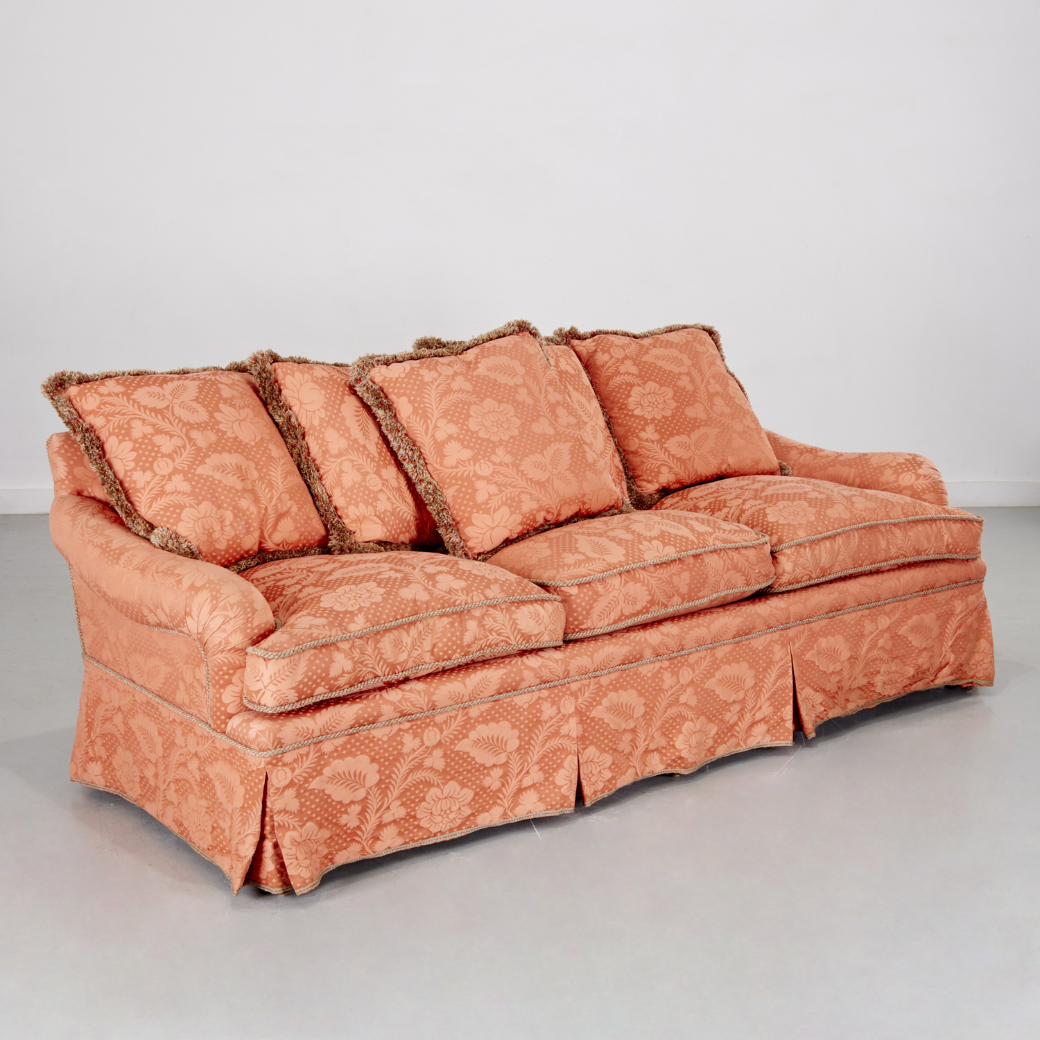 CUSTOM DESIGNER UPHOLSTERED THREE-SEAT