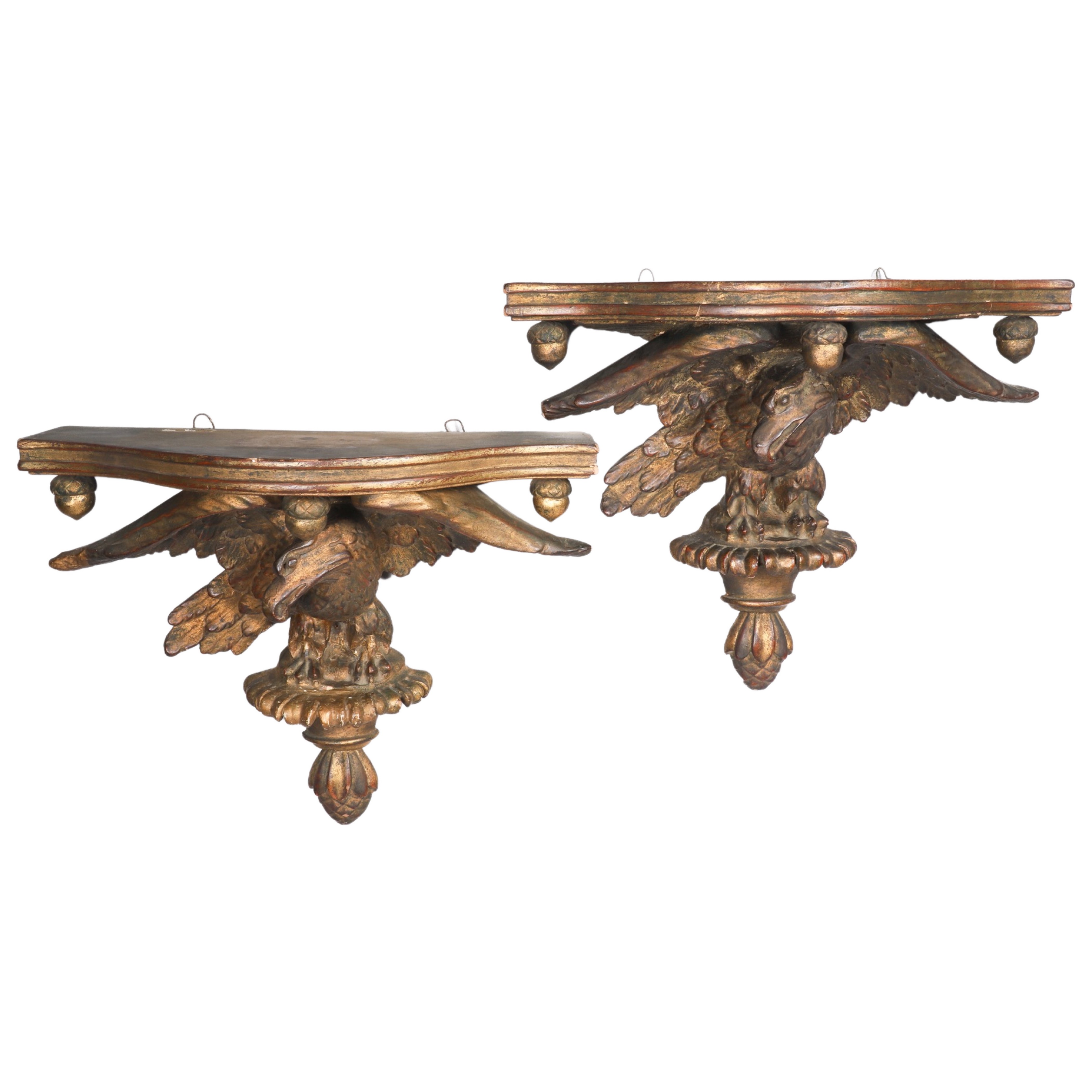 Federal style gilt eagle bracket 3b4842