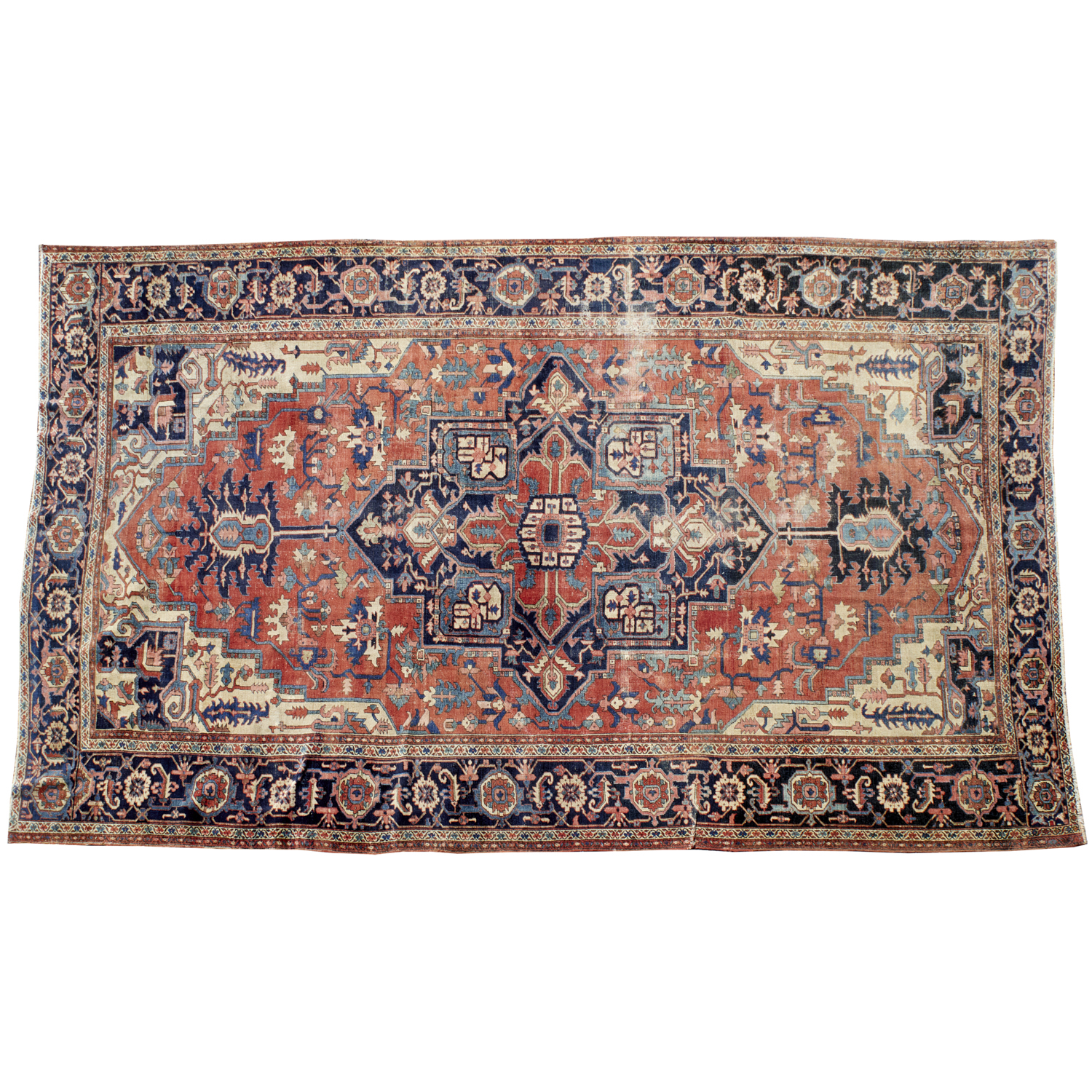 ANTIQUE ROOM SIZE SERAPI CARPET 3b485d