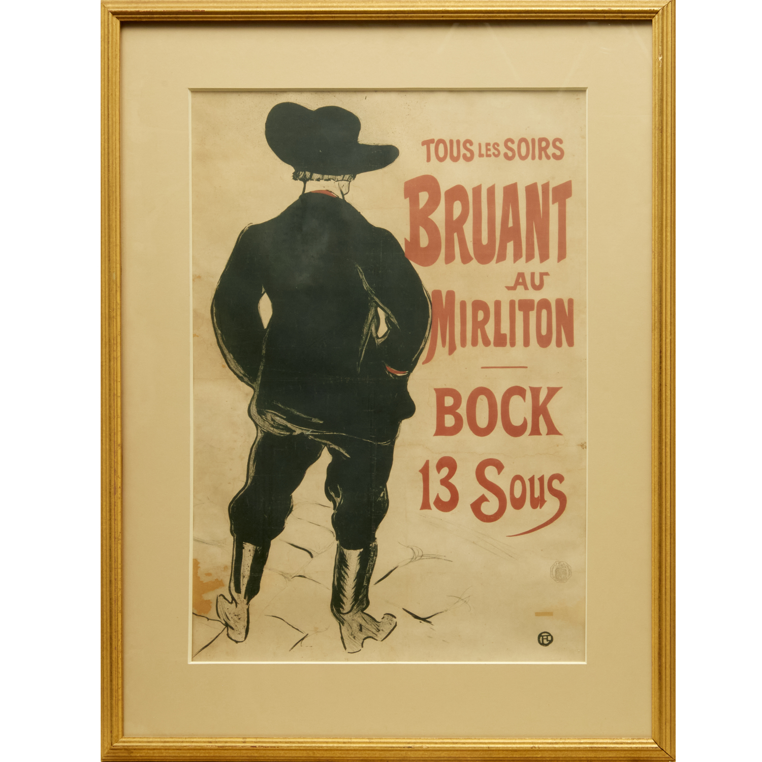 TOULOUSE LAUTREC LITHOGRAPH POSTER  3b487b