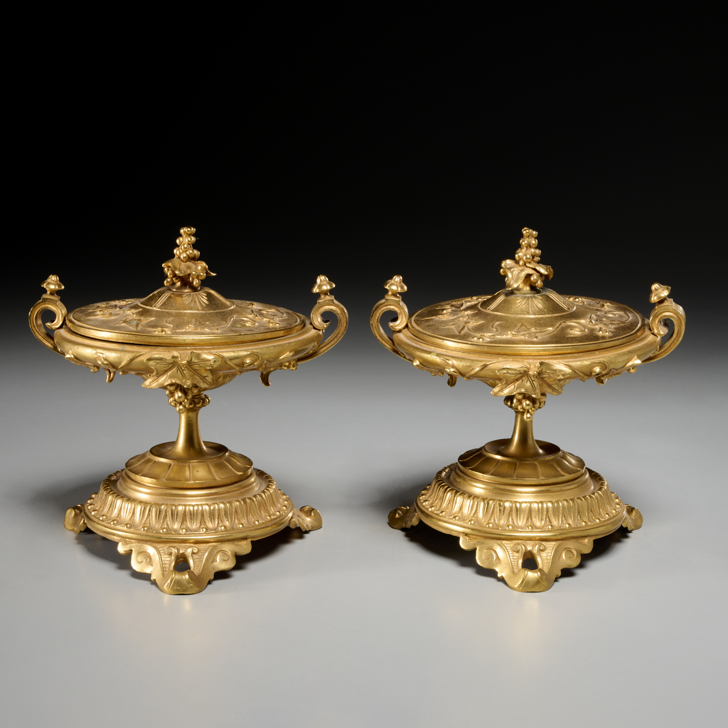 PAIR LOUIS PHILIPPE GILT BRONZE 3b489e