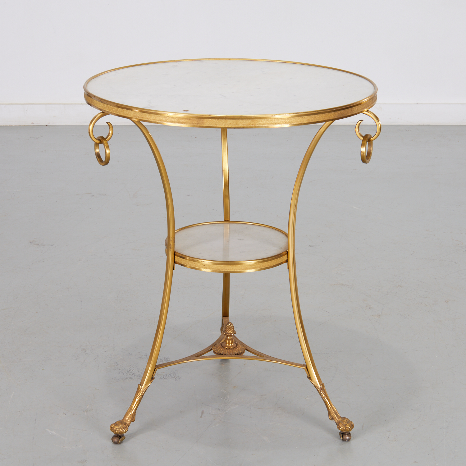 LOUIS XVI STYLE GILT BRONZE MARBLE