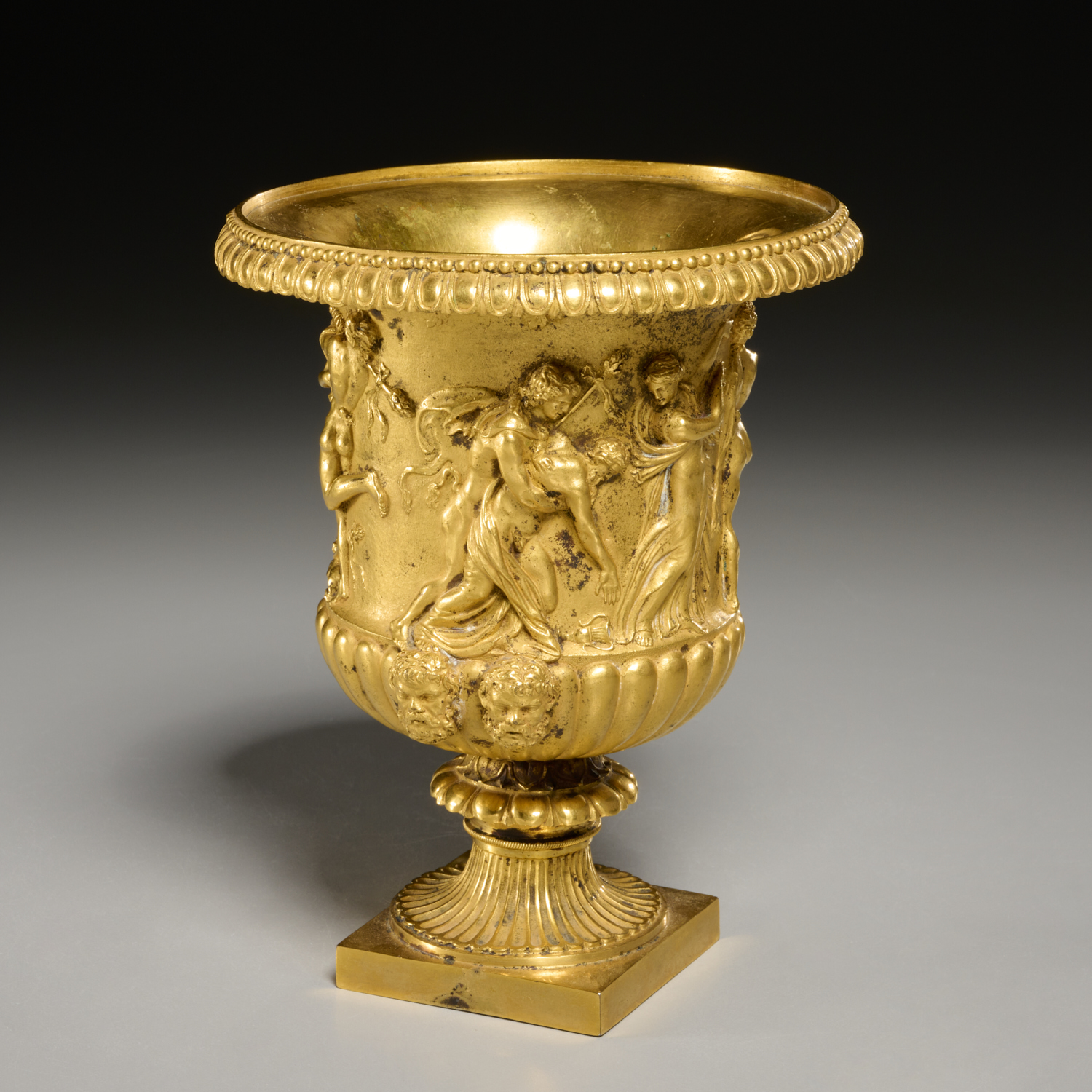 EMPIRE GILT BRONZE MODEL OF A CLASSICAL