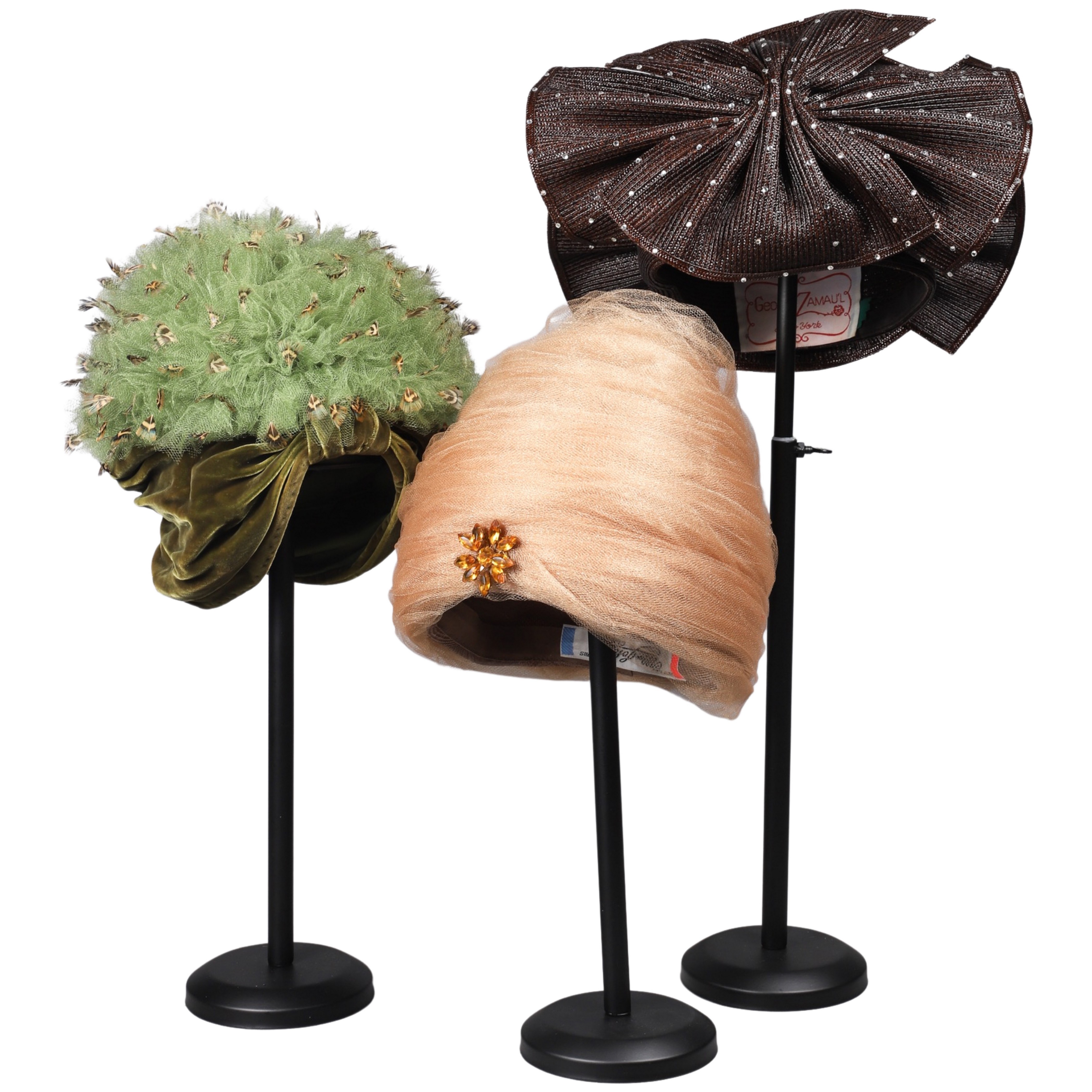 (3) Vintage designer hats to include