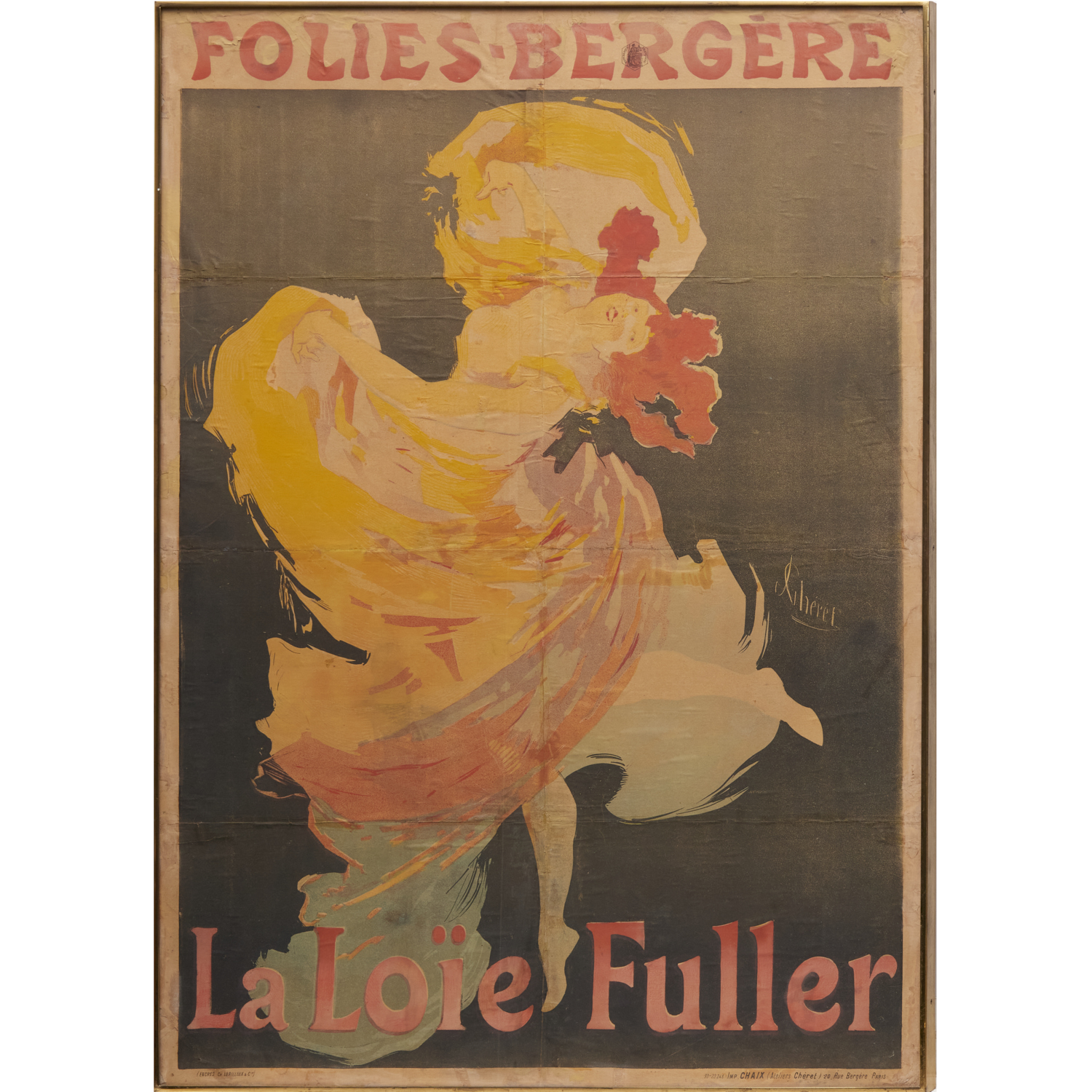 JULES CHERET LARGE LITHOGRAPH 3b4936