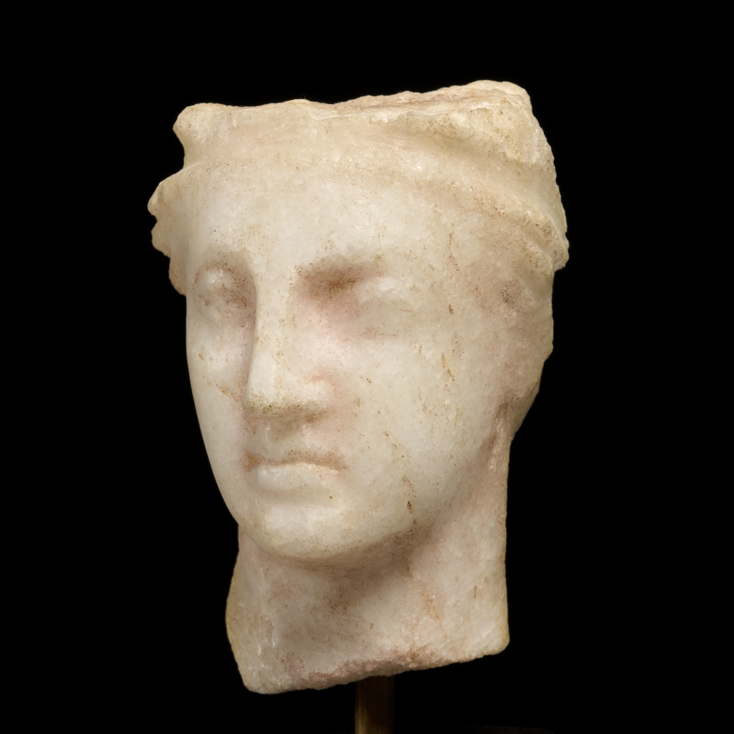 EGYPTIAN STYLE MARBLE BUST OF A