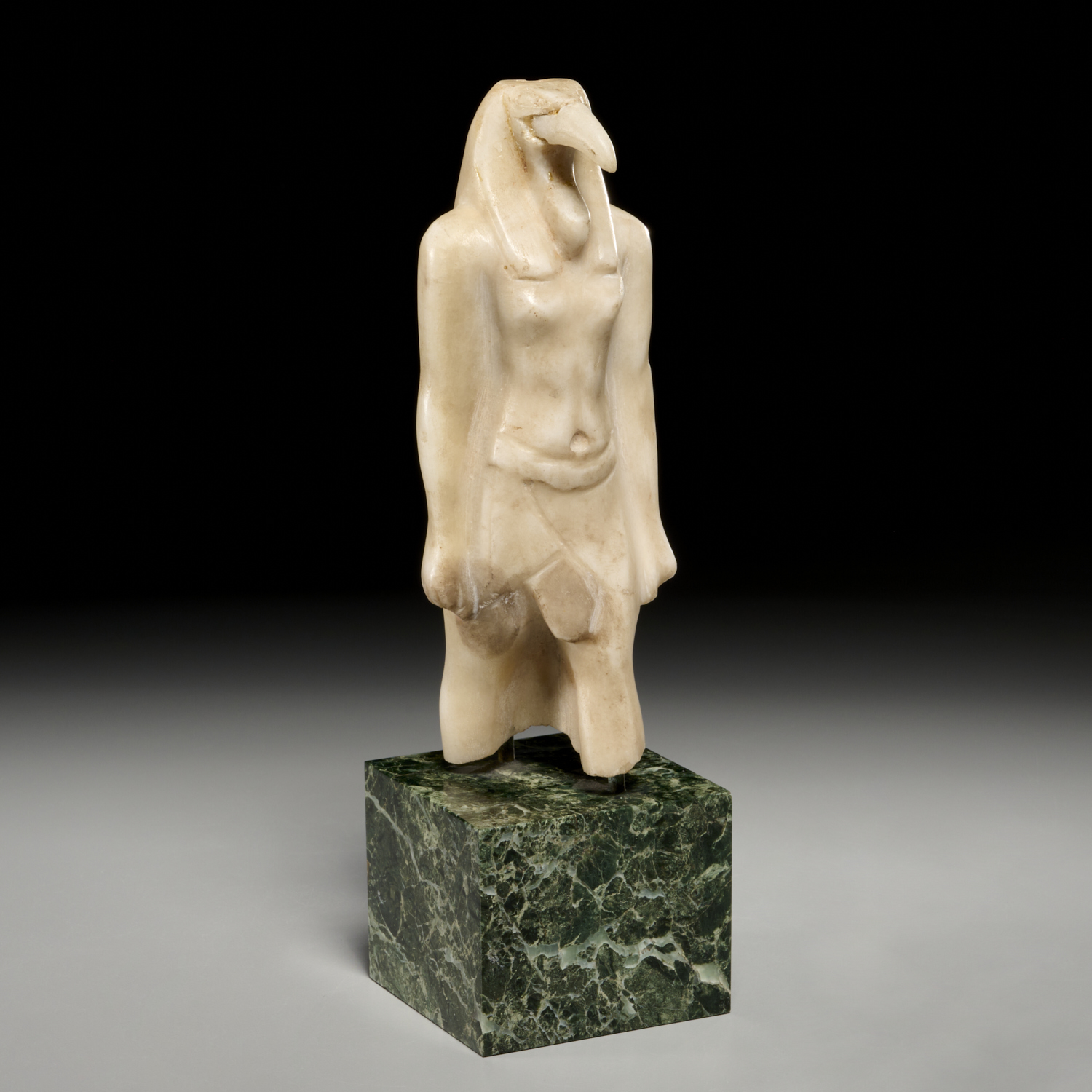 EGYPTIAN ALABASTER FIGURE OF THOTH 3b4977