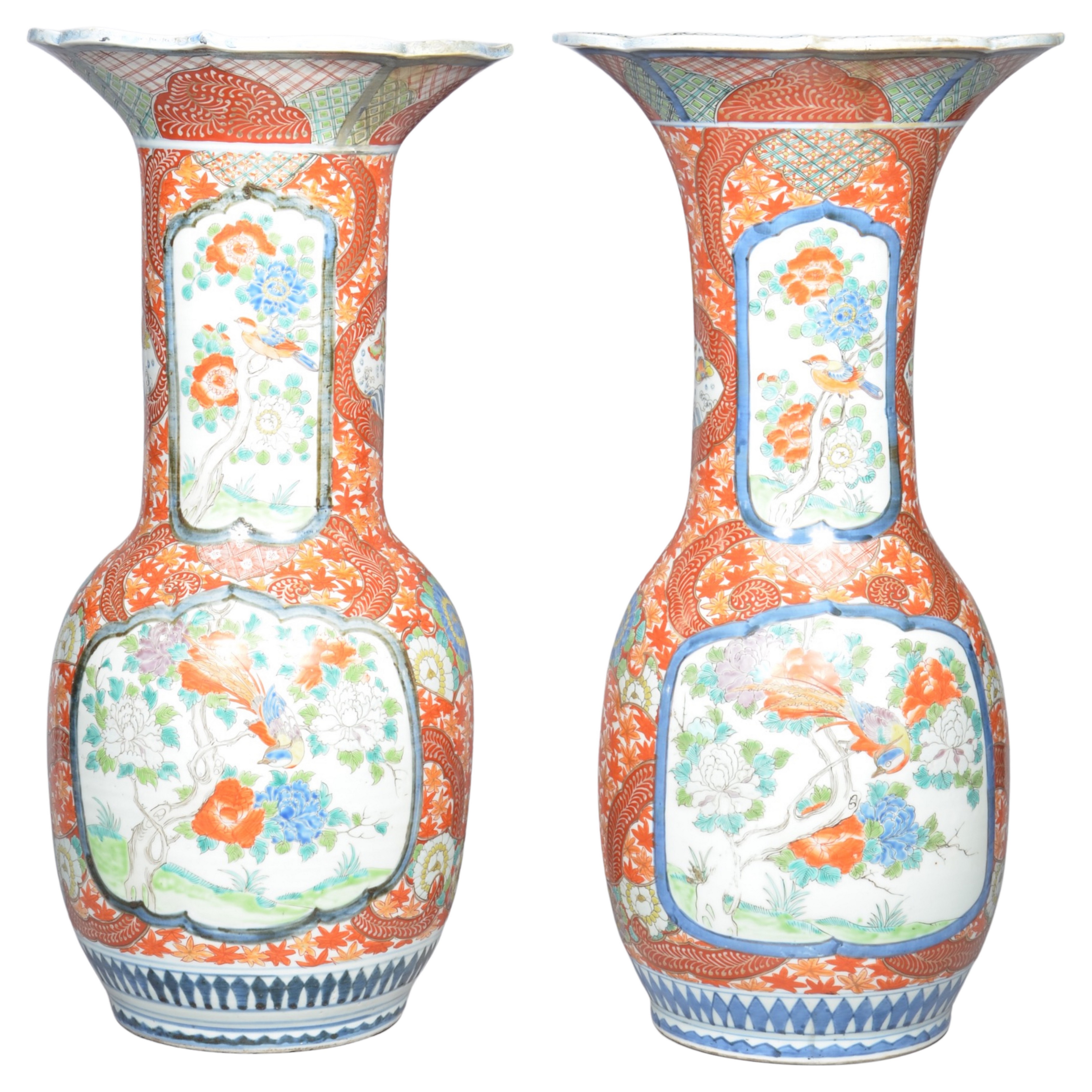 Pr 19th c Japanese Porcelain Vases  3b4997