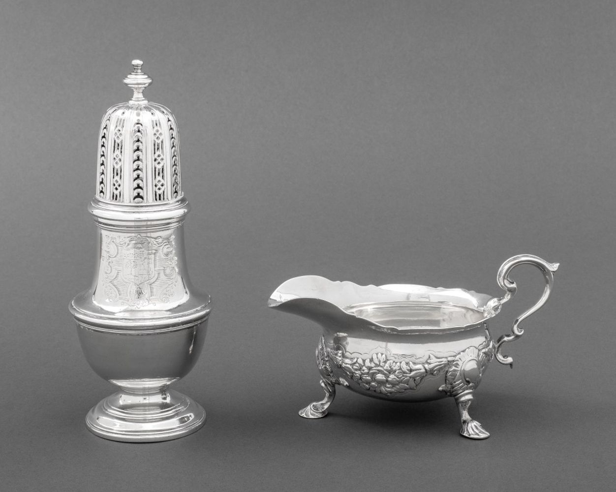 GEORGE II & III STERLING CREAMER