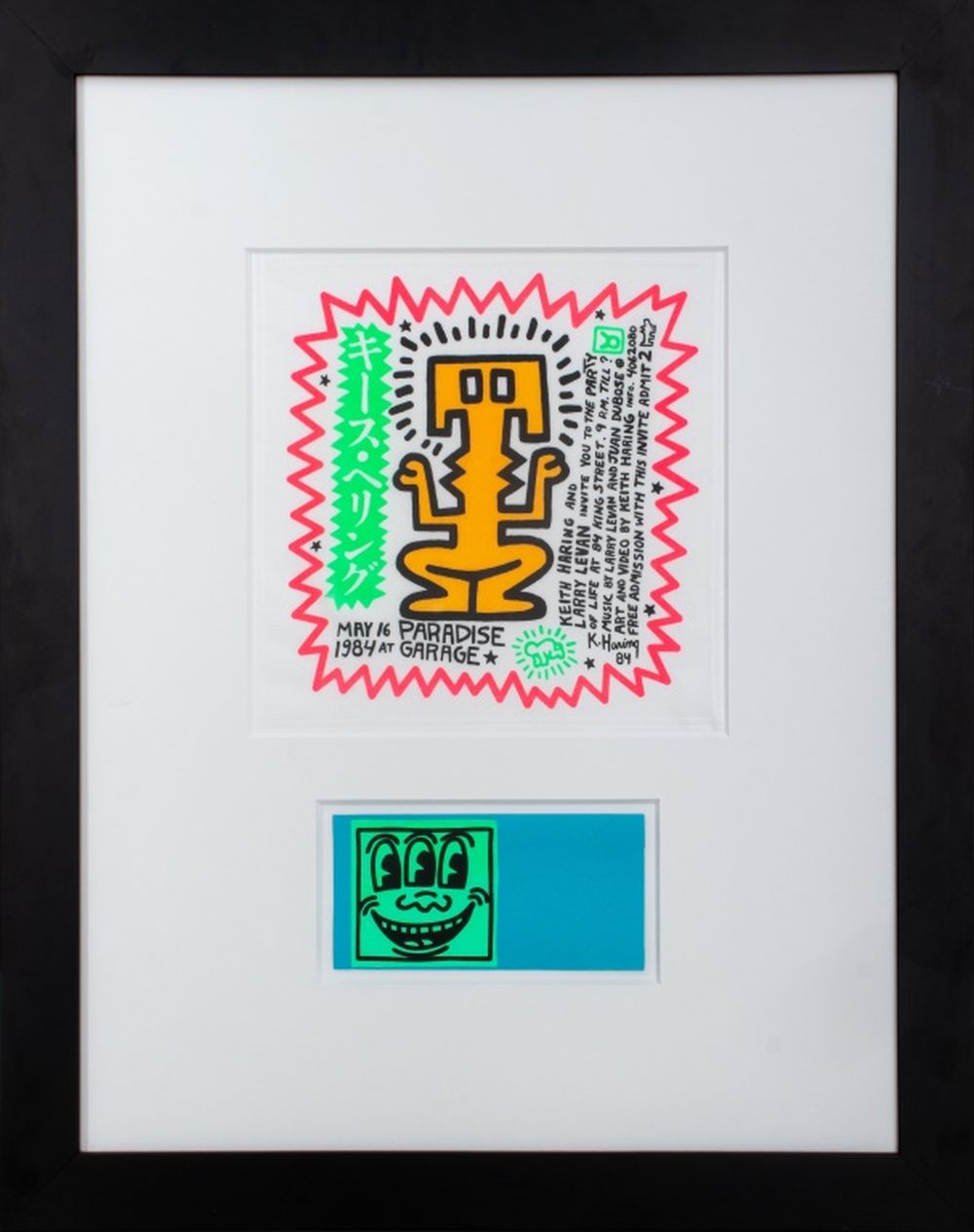 KEITH HARING "INVITATION TO PARTY