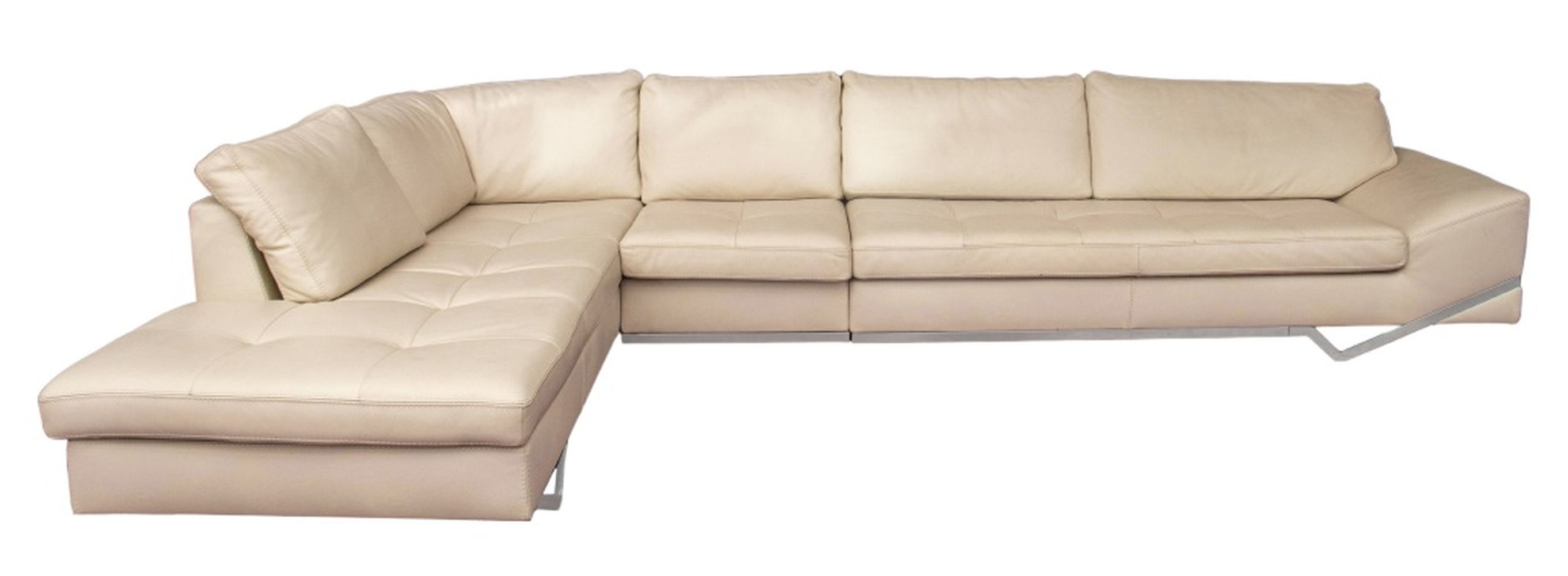 ROCHE BOBOIS BEIGE LEATHER SECTIONAL 3b4a09
