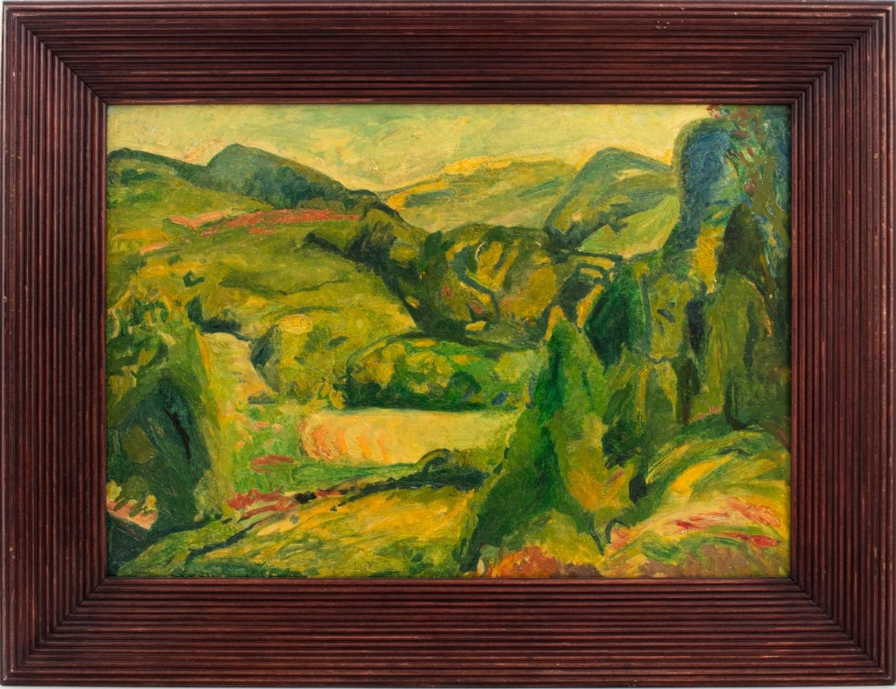 ALFRED HENRY MAURER FAUVE LANDSCAPE  3b4a15