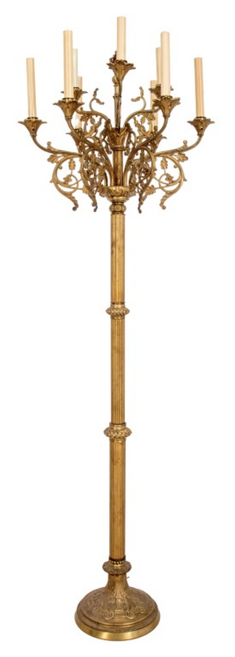 CLASSICAL MANNER NINE LIGHT ORMOLU 3b4a57