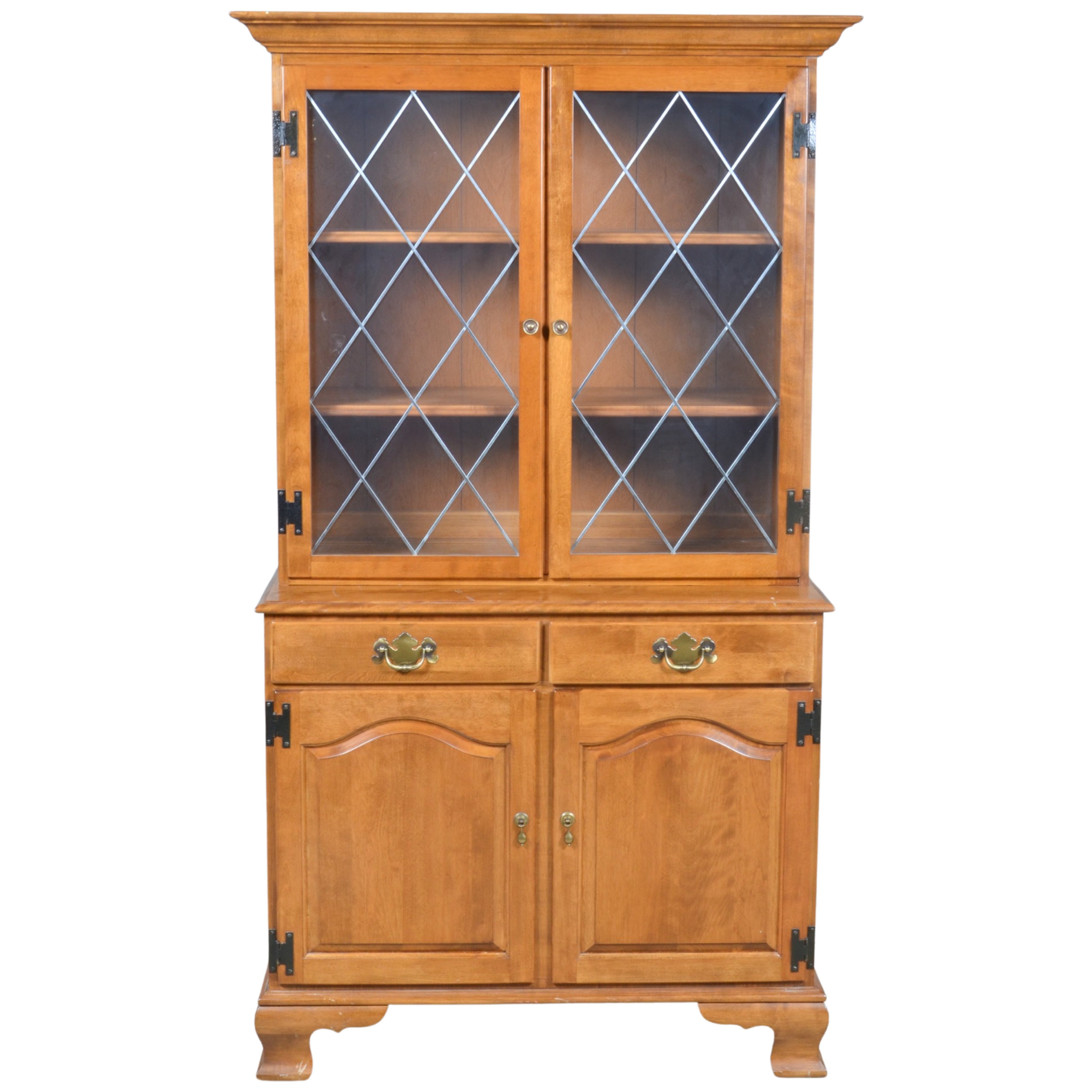 Ethan Allen 2 pc china cabinet  3b4ad4