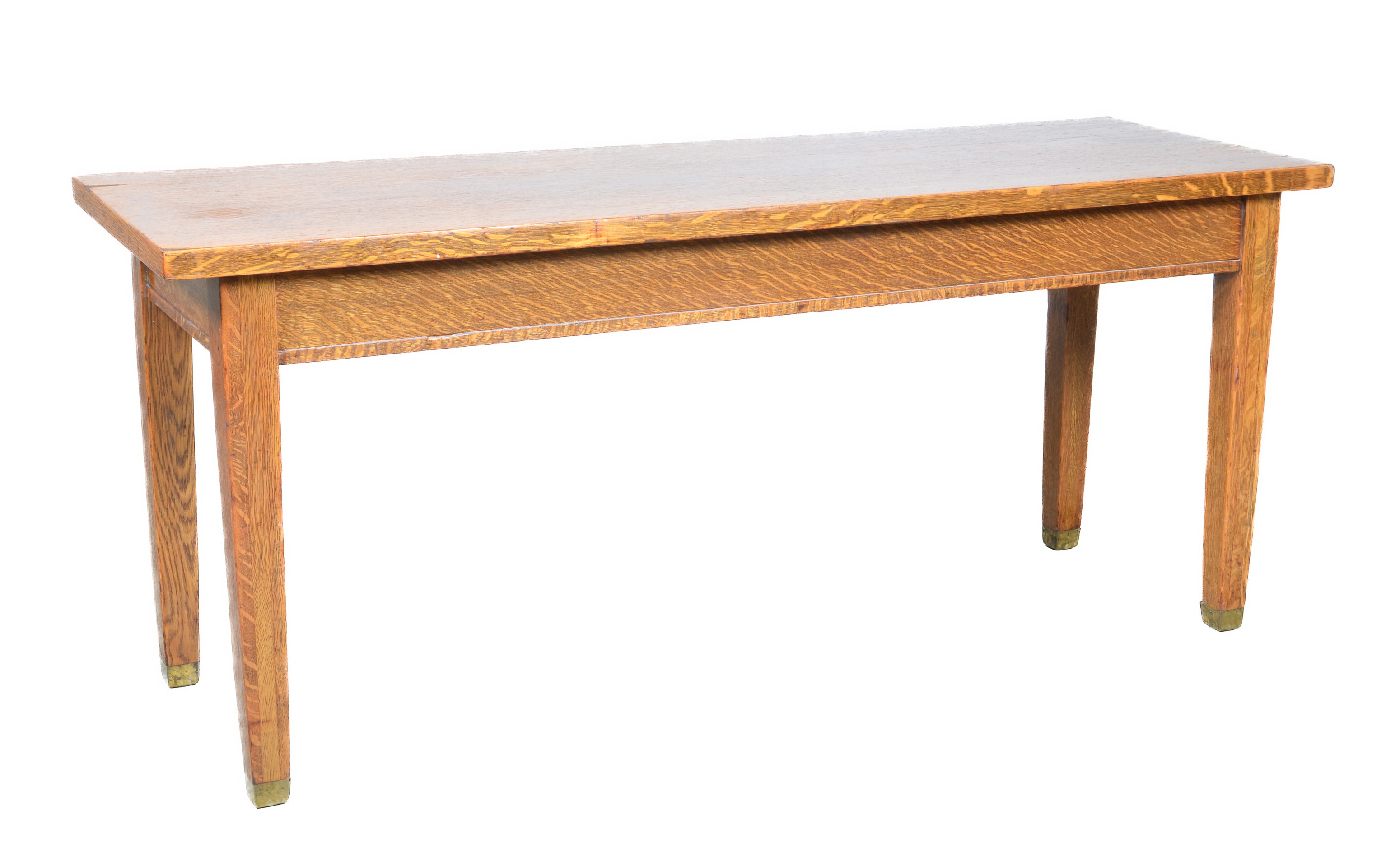 Oak Arts and Crafts console table,