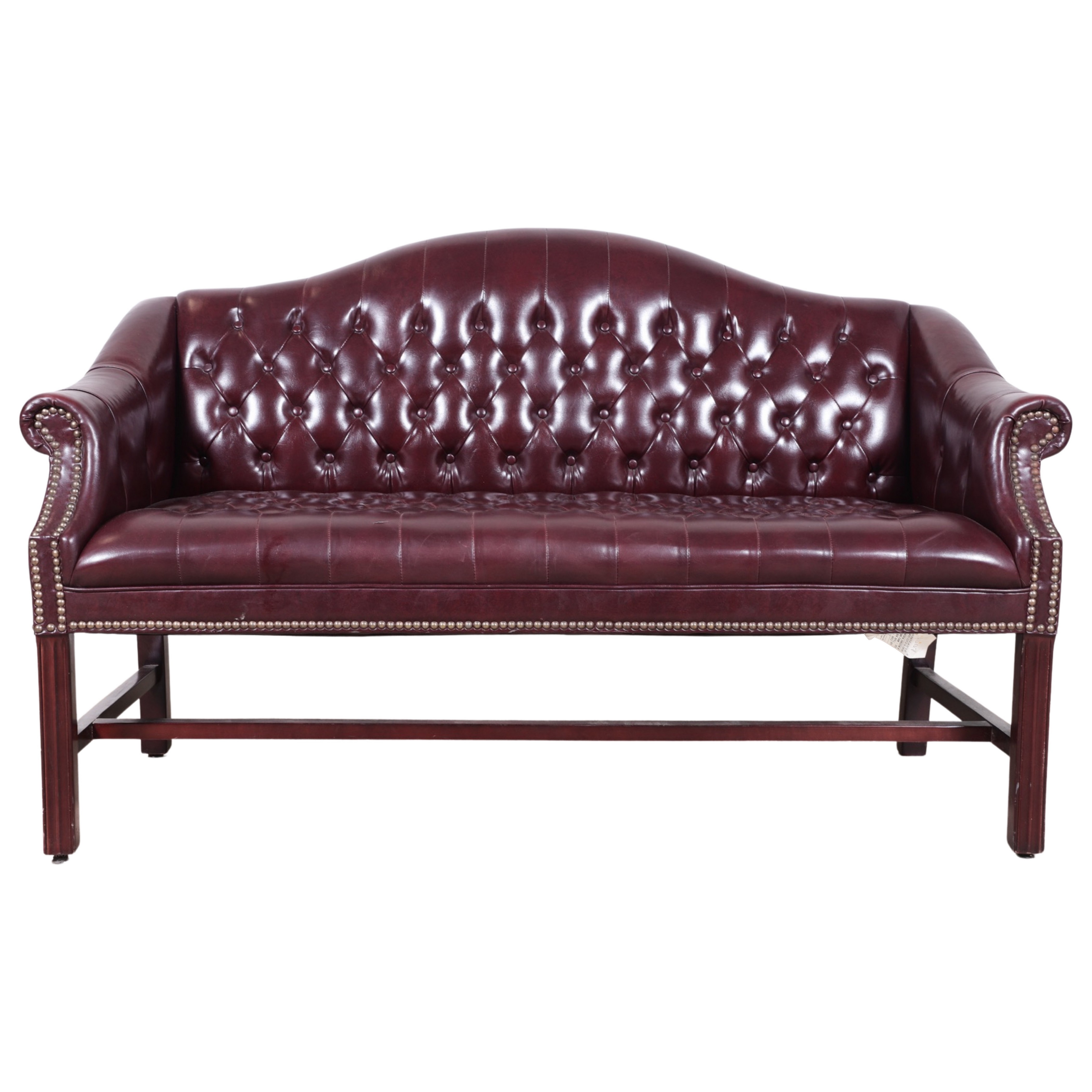 Chippendale style tufted upholstered