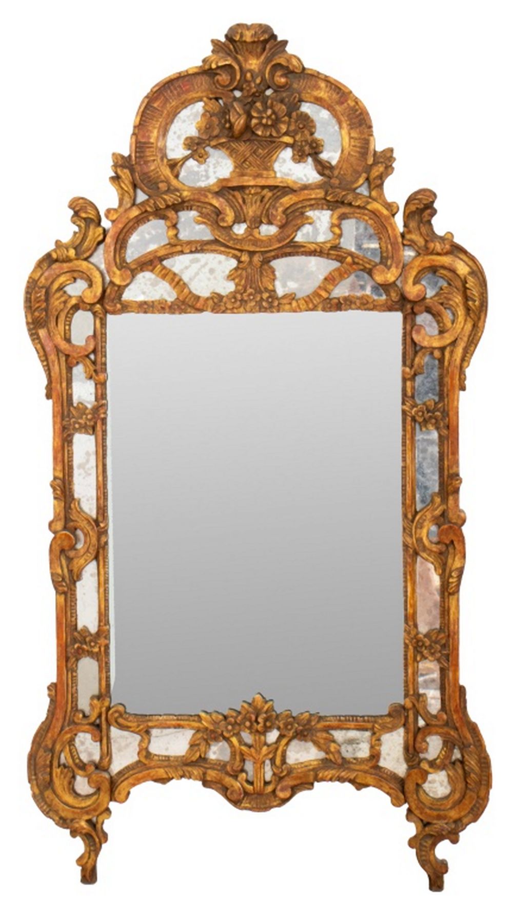 ITALIAN ROCOCO STYLE GILTWOOD MIRROR 3b4b0e