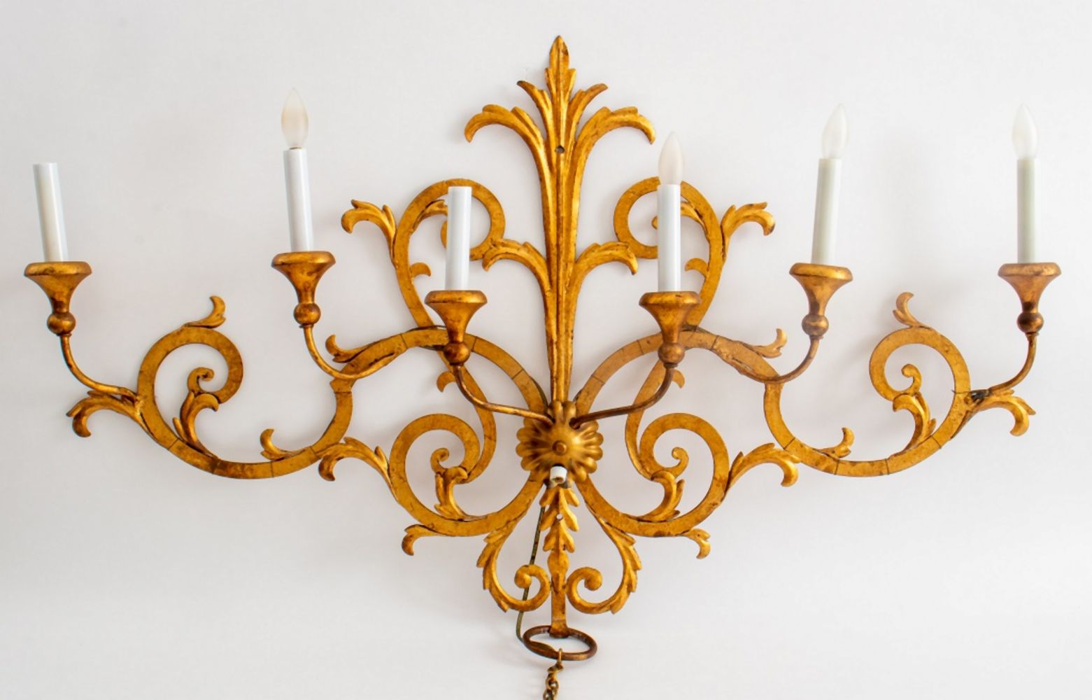 GILTMETAL AND GILTWOOD SIX LIGHT 3b4b3d