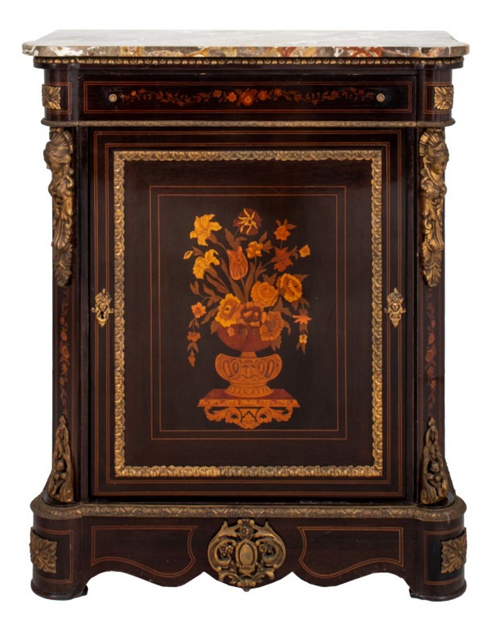 NAPOLEON III STYLE MARQUETRY CABINET 3b4b70