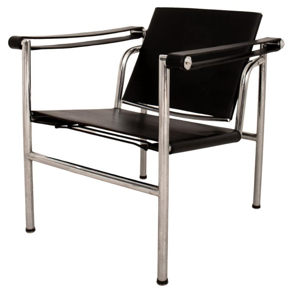 LE CORBUSIER LC1 CHAIR IN BLACK