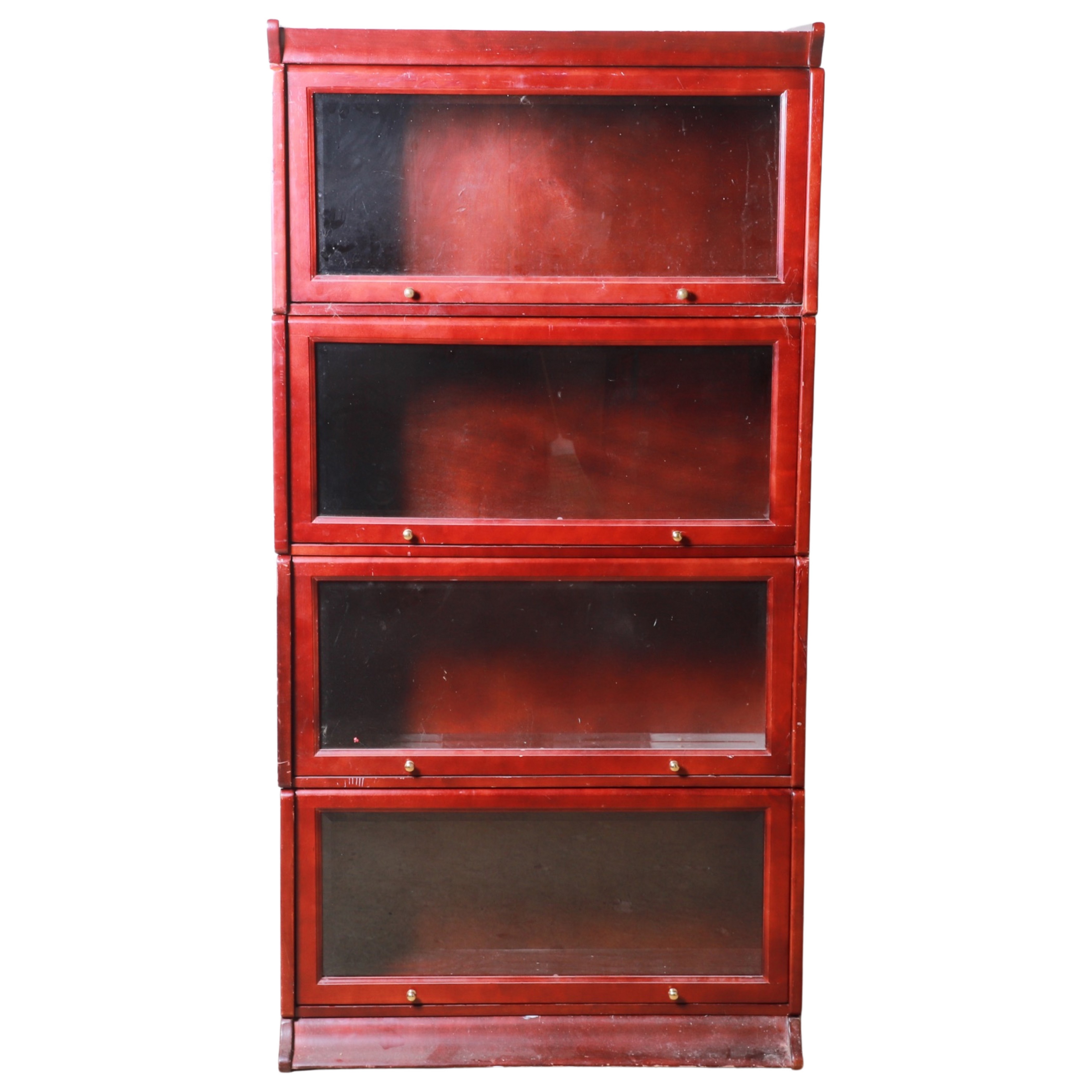 4-stack mahogany barrister bookcase,