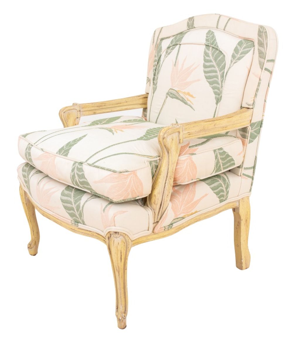 LOUIS XV UPHOLSTERED FAUTEUIL A